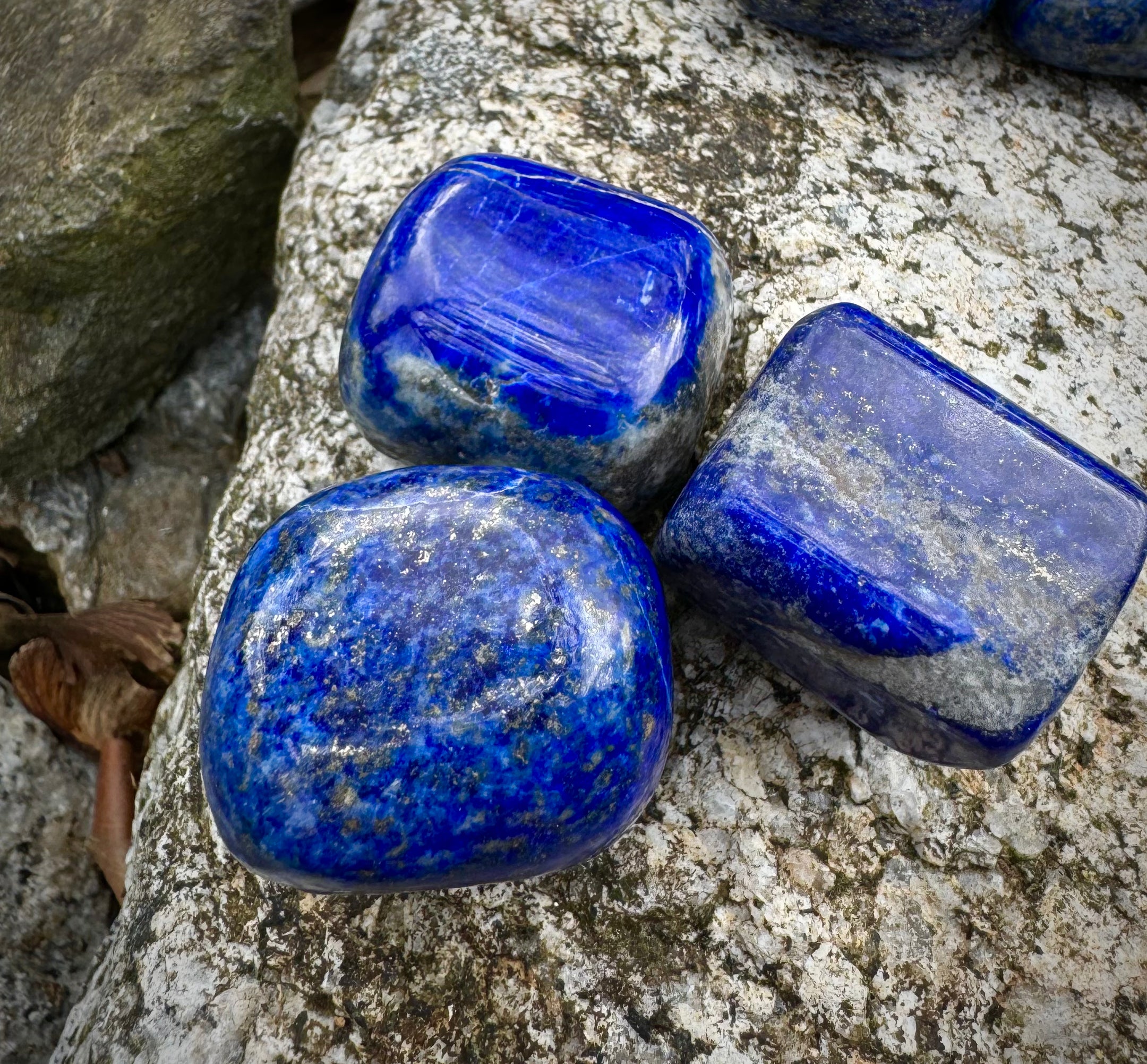 Beautiful Lapis Lazuli Tumbled Stones, Top Quality, Available in Various Packs - The Celestial Boutique
