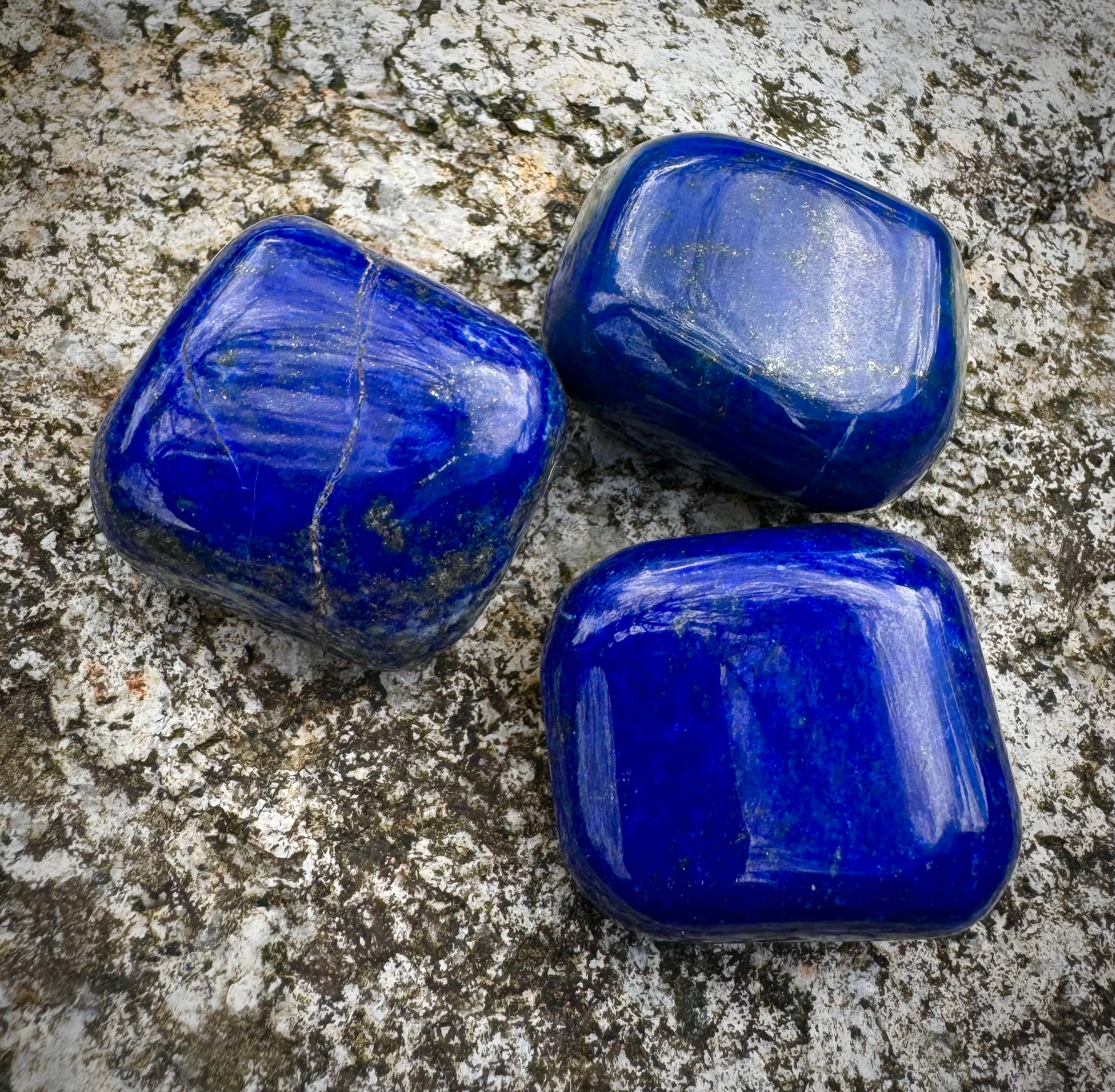 Beautiful Lapis Lazuli Tumbled Stones, Top Quality, Available in Various Packs - The Celestial Boutique
