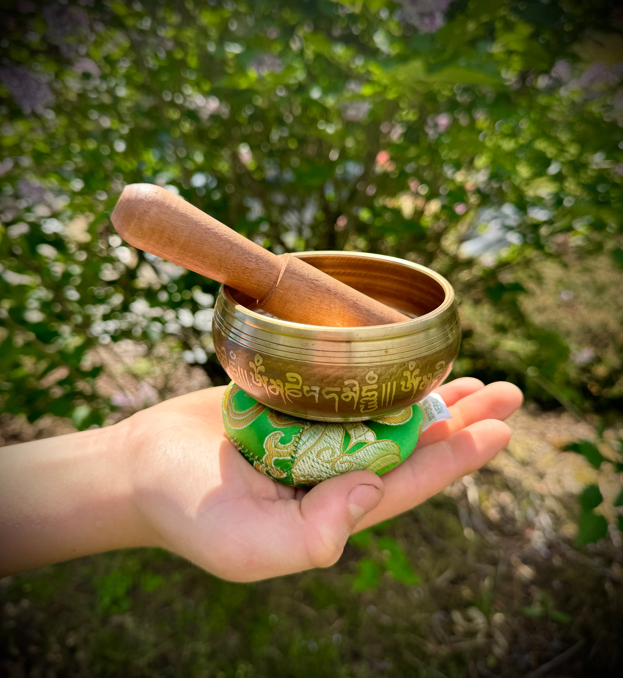 Beautiful Etched with Design Tibetan Singing bowls 3.5 Inch, 5 designs, Handmade from Nepal - The Celestial Boutique