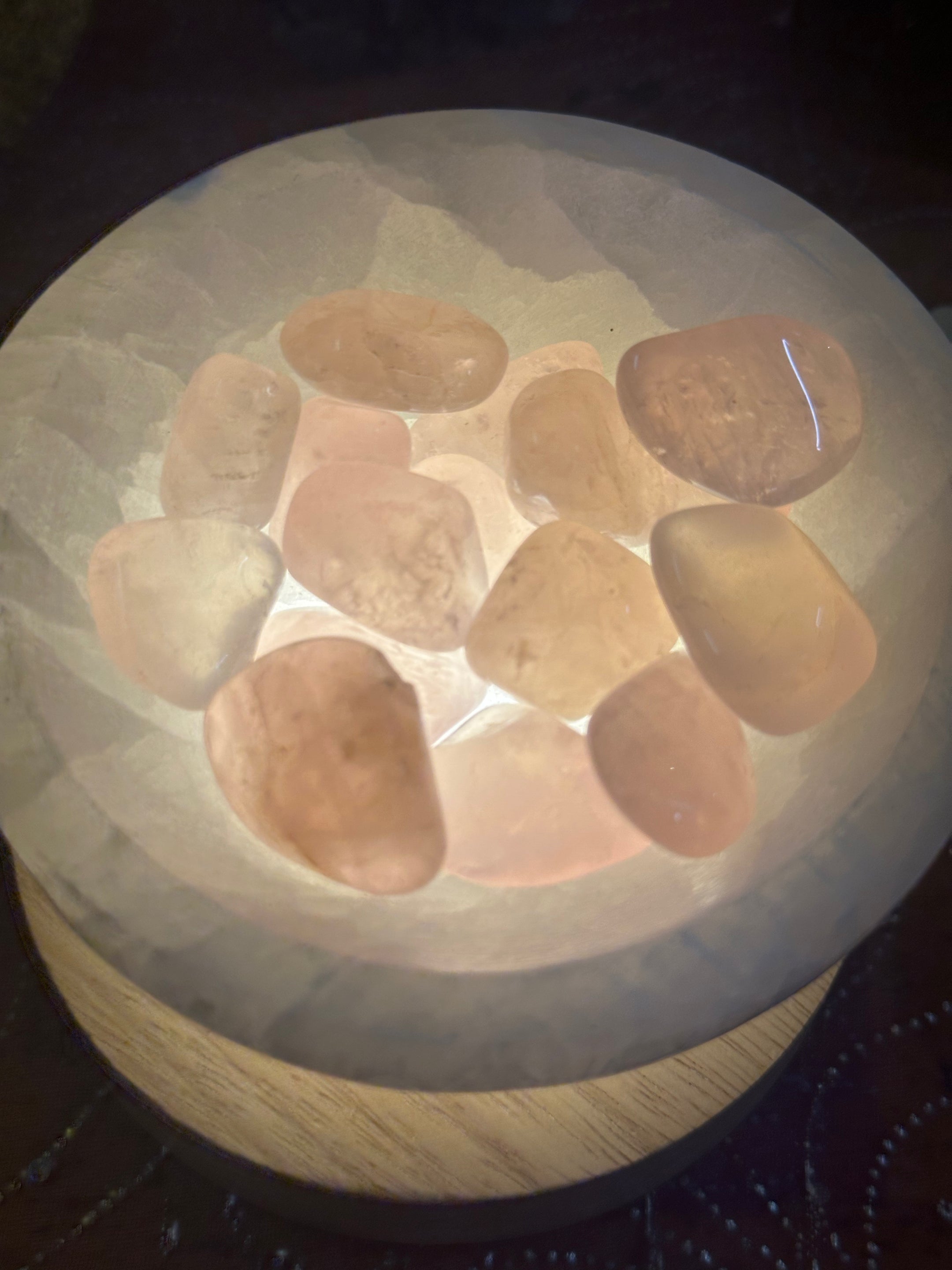 Beautiful Rose Quartz Tumbled Stones from Brazil - Top Quality, Available in Packs of 50g and 100g for Healing and Home Decor - The Celestial Boutique