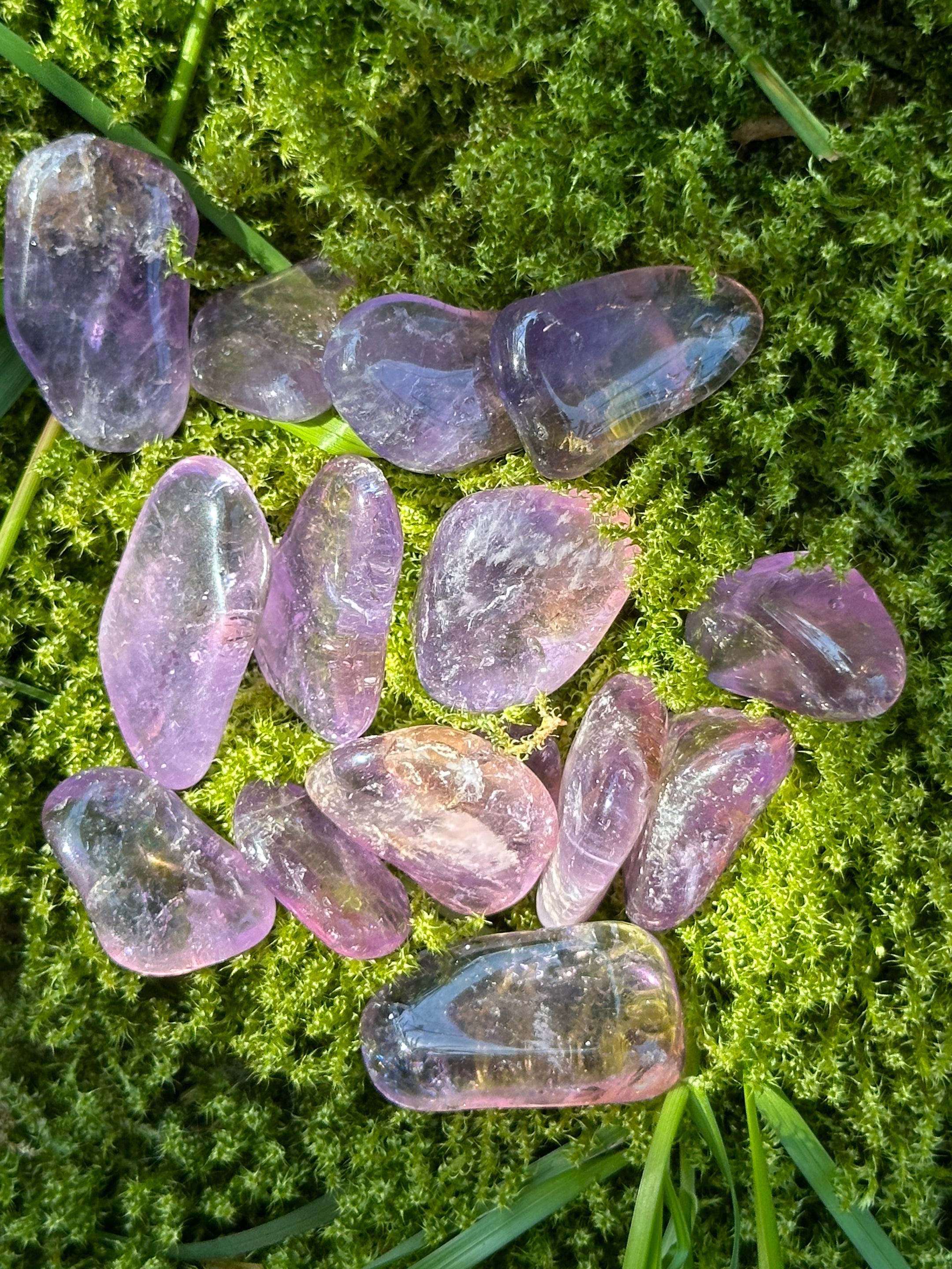Beautiful Ametrine Tumbled Stones from Brazil - Top Quality, Available in Packs of 50g and 100g for Healing and Home Decor - The Celestial Boutique