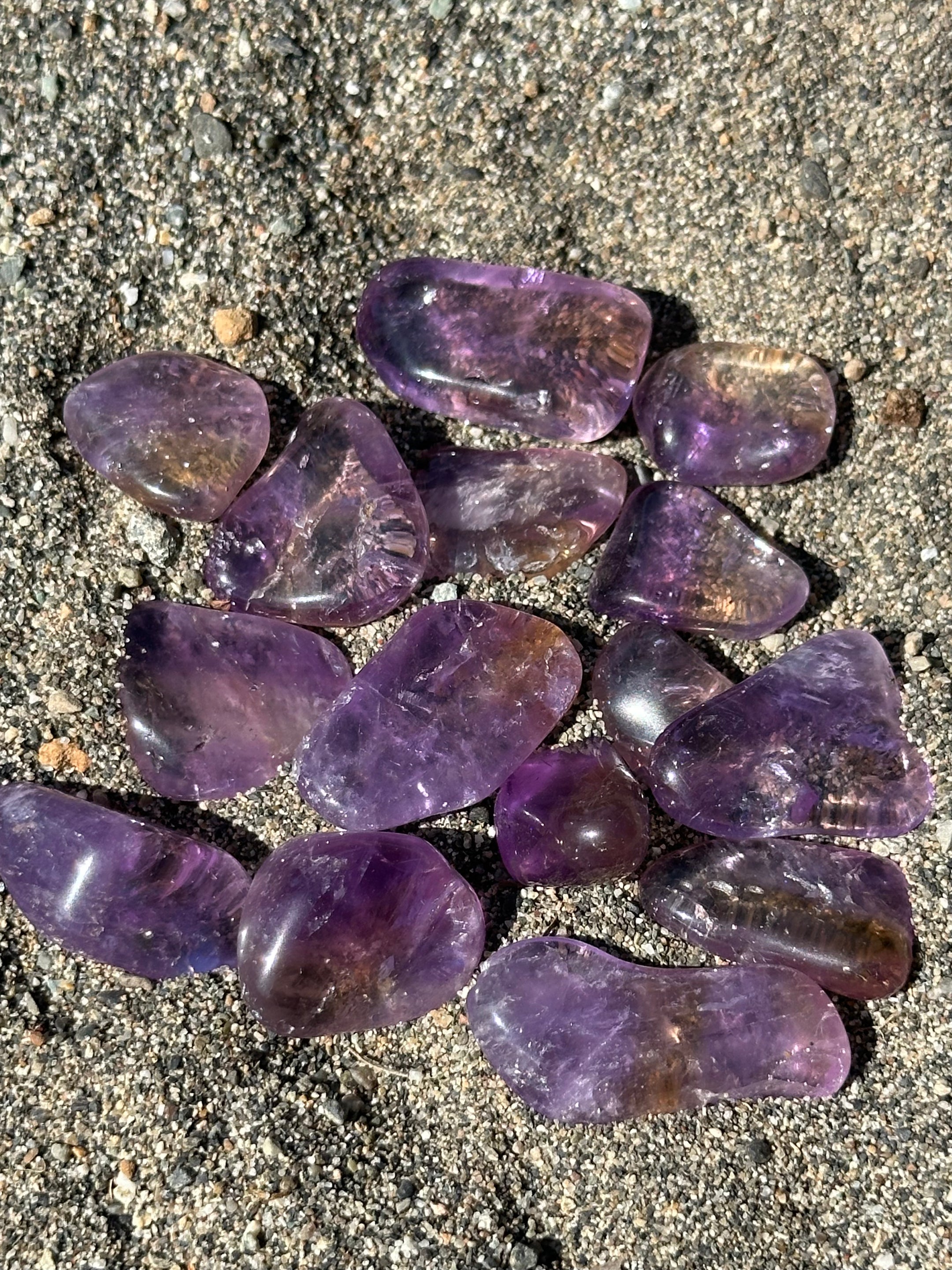 Beautiful Ametrine Tumbled Stones from Brazil - Top Quality, Available in Packs of 50g and 100g for Healing and Home Decor - The Celestial Boutique
