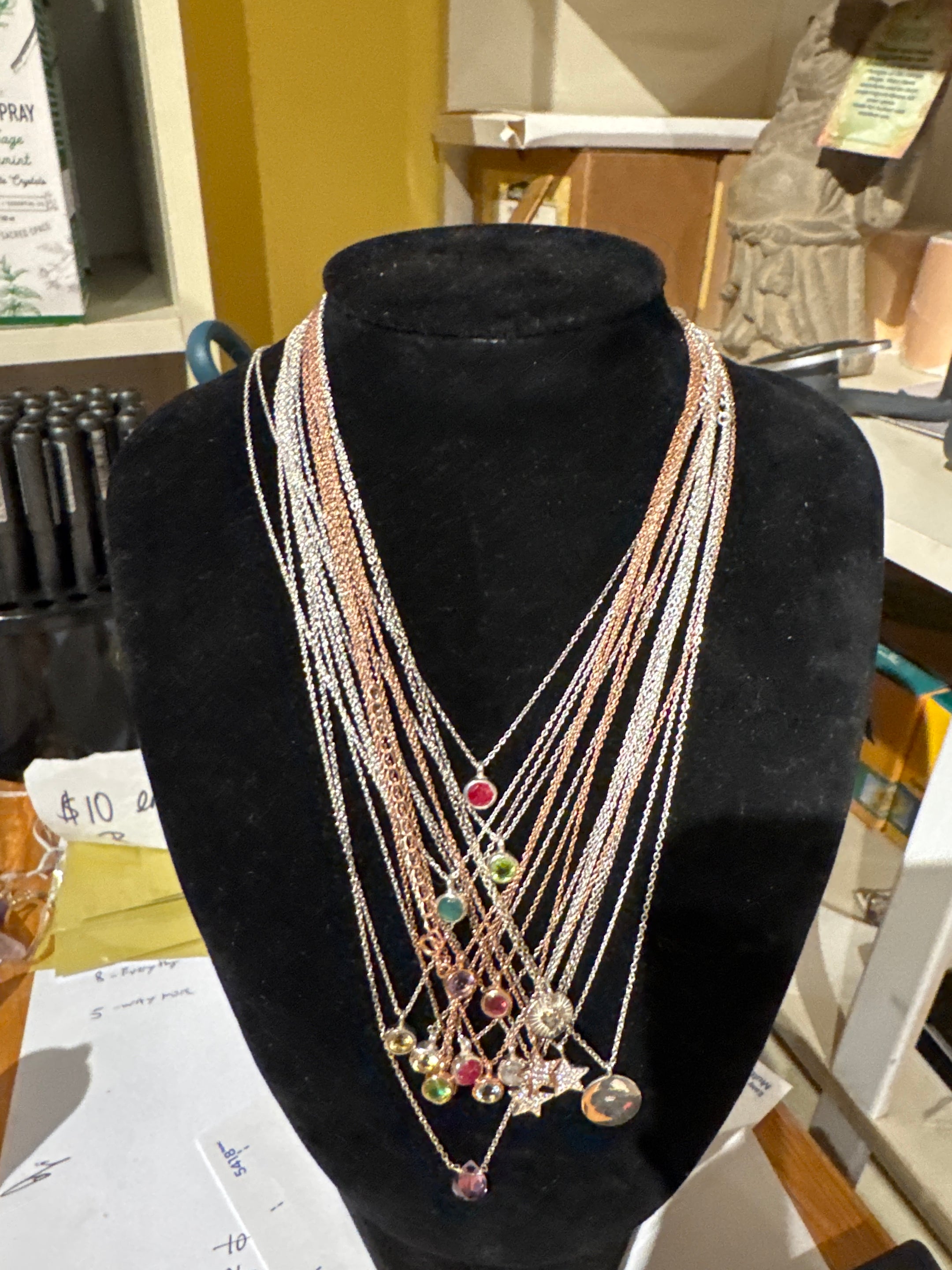 Various Sterling Silver Small pendant Necklaces - SALE VPN