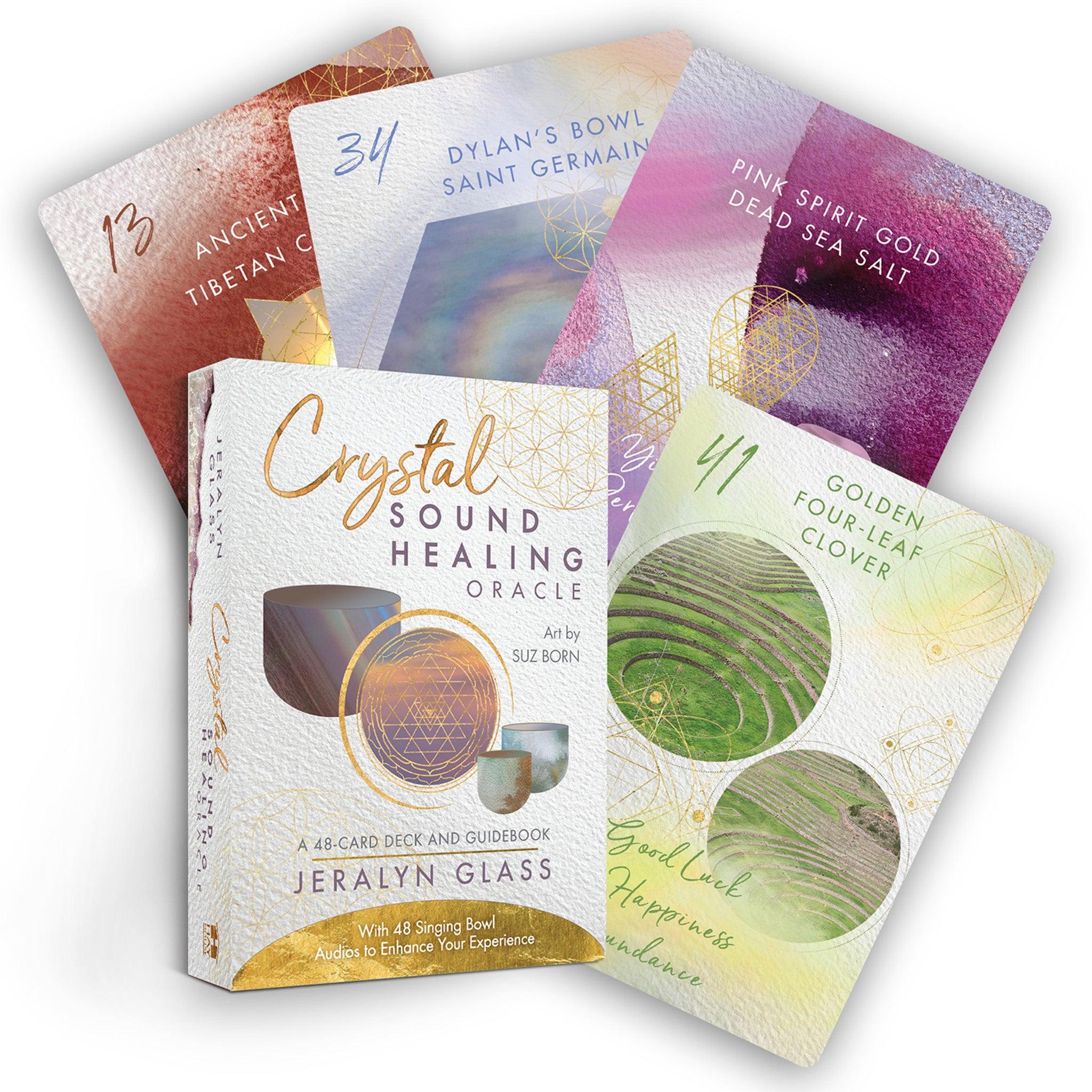 Crystal Sound Healing Oracle - Cartes de divination mystique, conseils intuitifs, perspicacité spirituelle, portable et facile à utiliser !