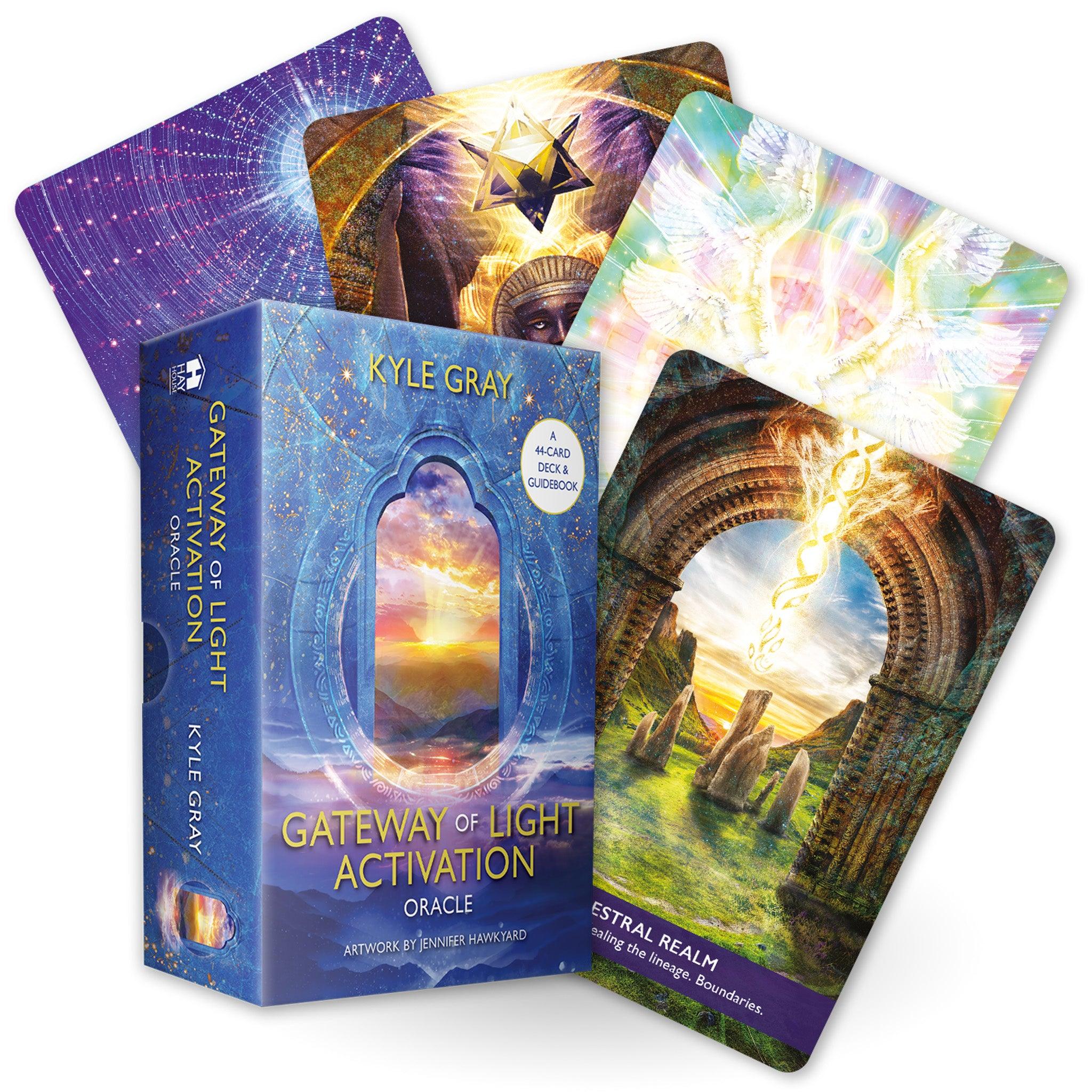 Gateway of Light Activation Oracle – Cartes de divination mystique, conseils intuitifs, perspicacité spirituelle, portable et facile à utiliser !