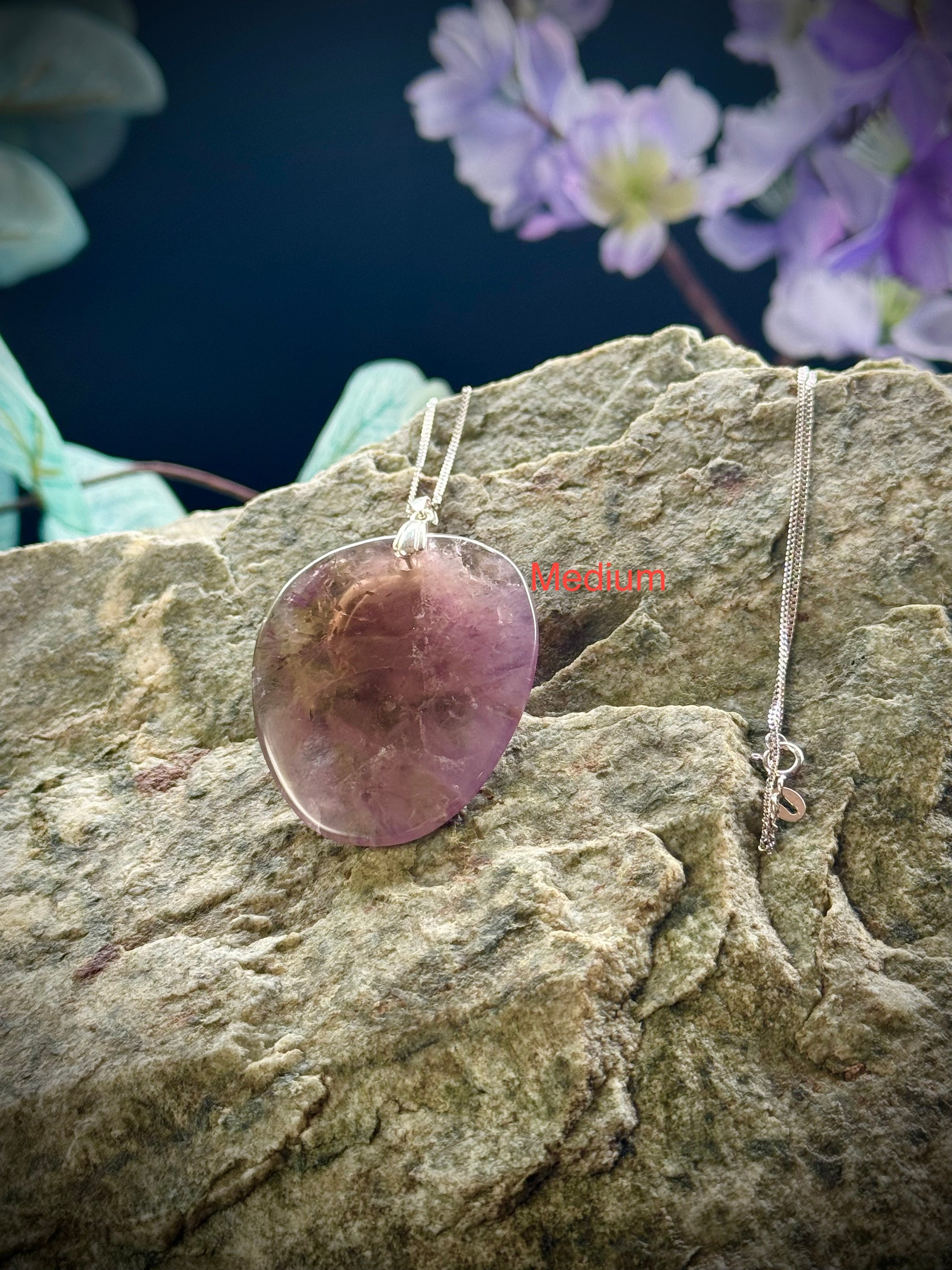 Natural Auralite 23 Freeform Pendant Necklace, With or Without Chain, Authentic, Beautiful and Rare - The Celestial Boutique