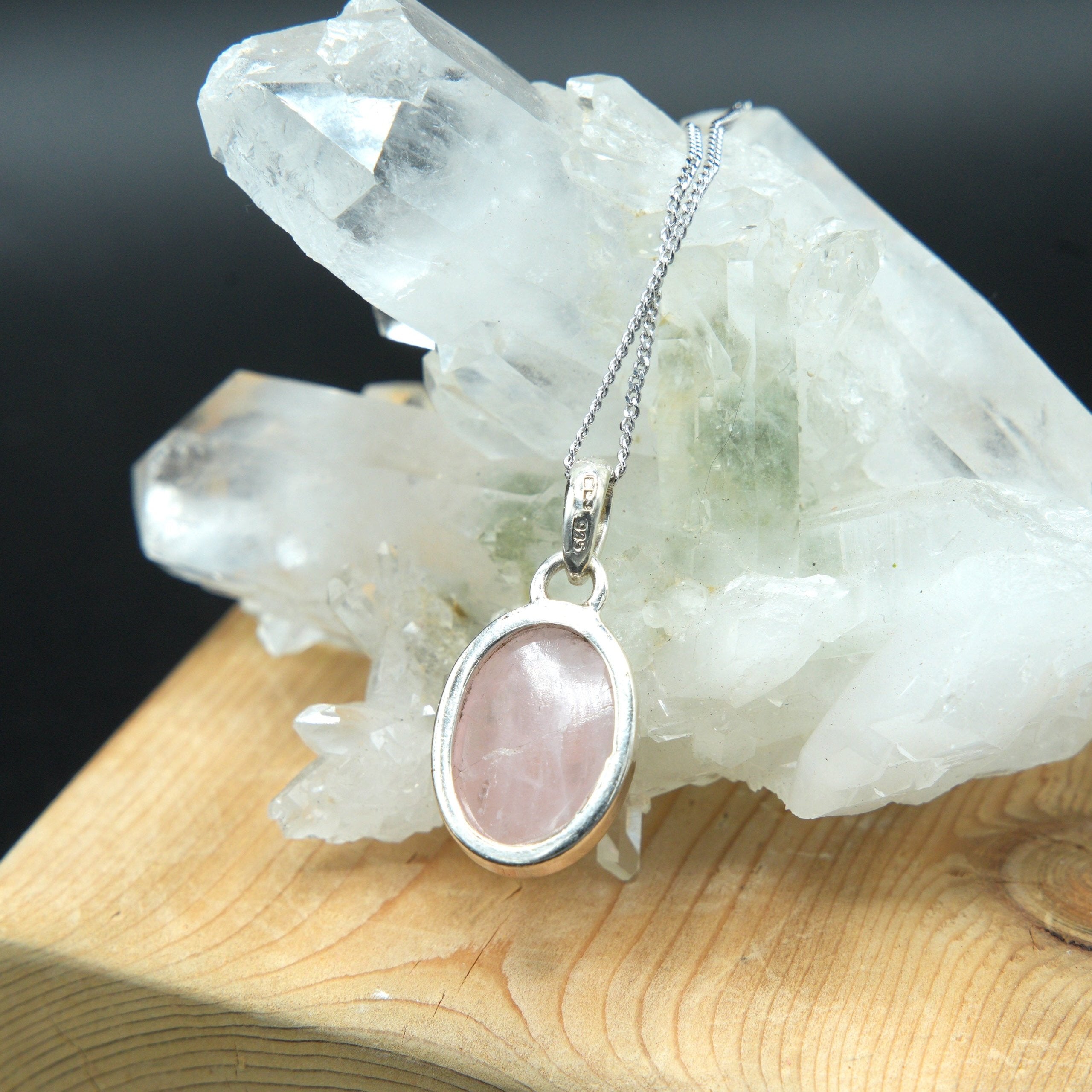 2024 Quartz Pendant, Quartz Silver Pendant, Sterling Silver Pendant, Quartz Jewelry, Quartz Necklace