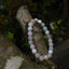 Authentic Morganite Bracelet – 8mm Beads, Stretch Band, Handmade Gemstone Jewelry