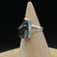 Raw Shungite Ring in Sterling Silver, Handmade Jewelry, Size 7, Celestial Elegance, Protection and Healing Gift, R553