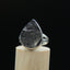 Raw Shungite Ring in Sterling Silver, Handmade Jewelry, Size 9, Celestial Elegance, Protection and Healing Gift, R586