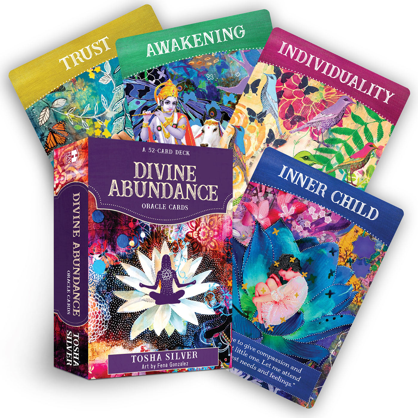 Divine Abundance - Mystical Divination Cards, Intuitive Guidance, Spiritual Insight, Portable and Easy to Use!