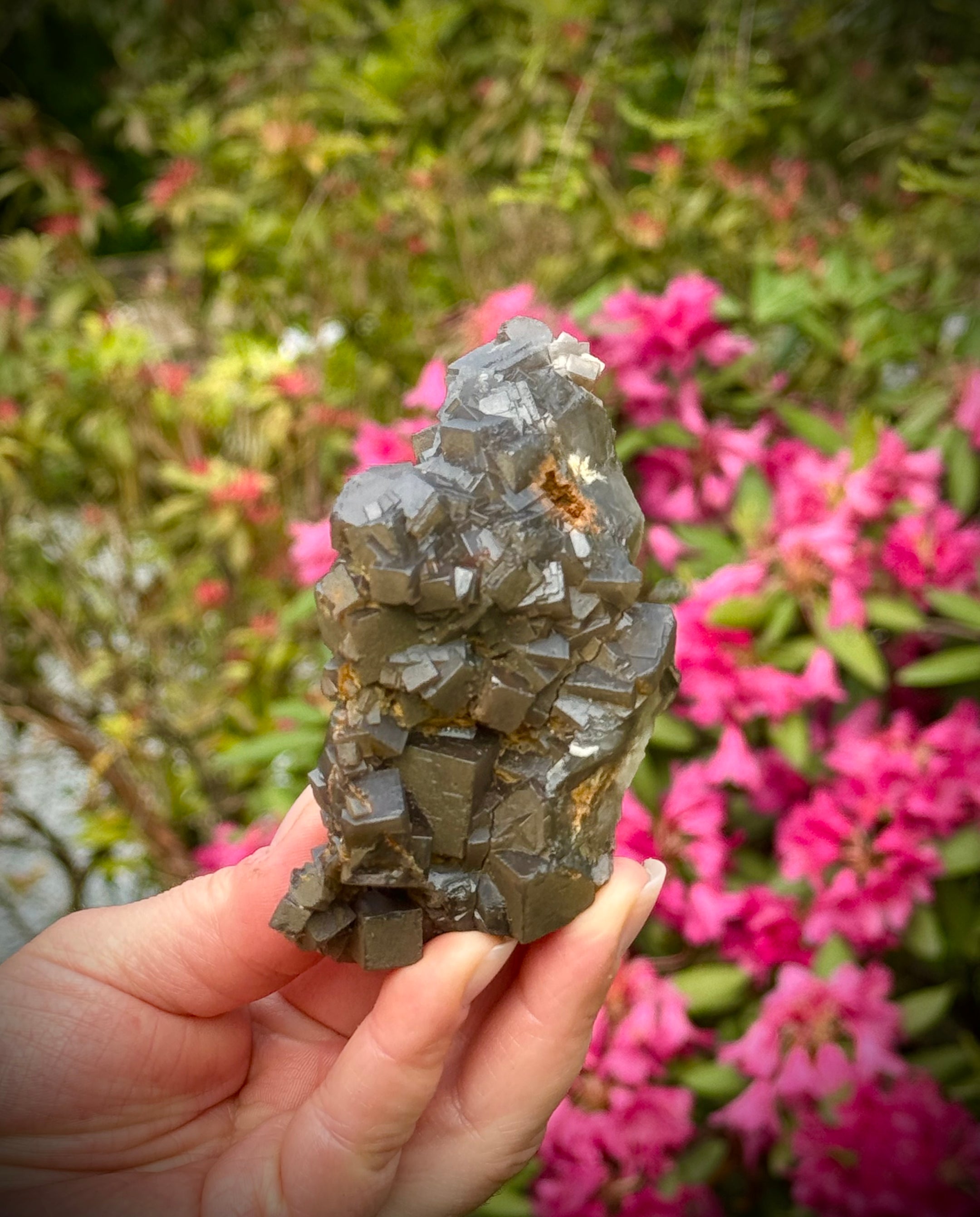 Beautiful Cubic Brown Fluorite Specimen from Pakistan, Top Grade, A++ Quality - The Celestial Boutique