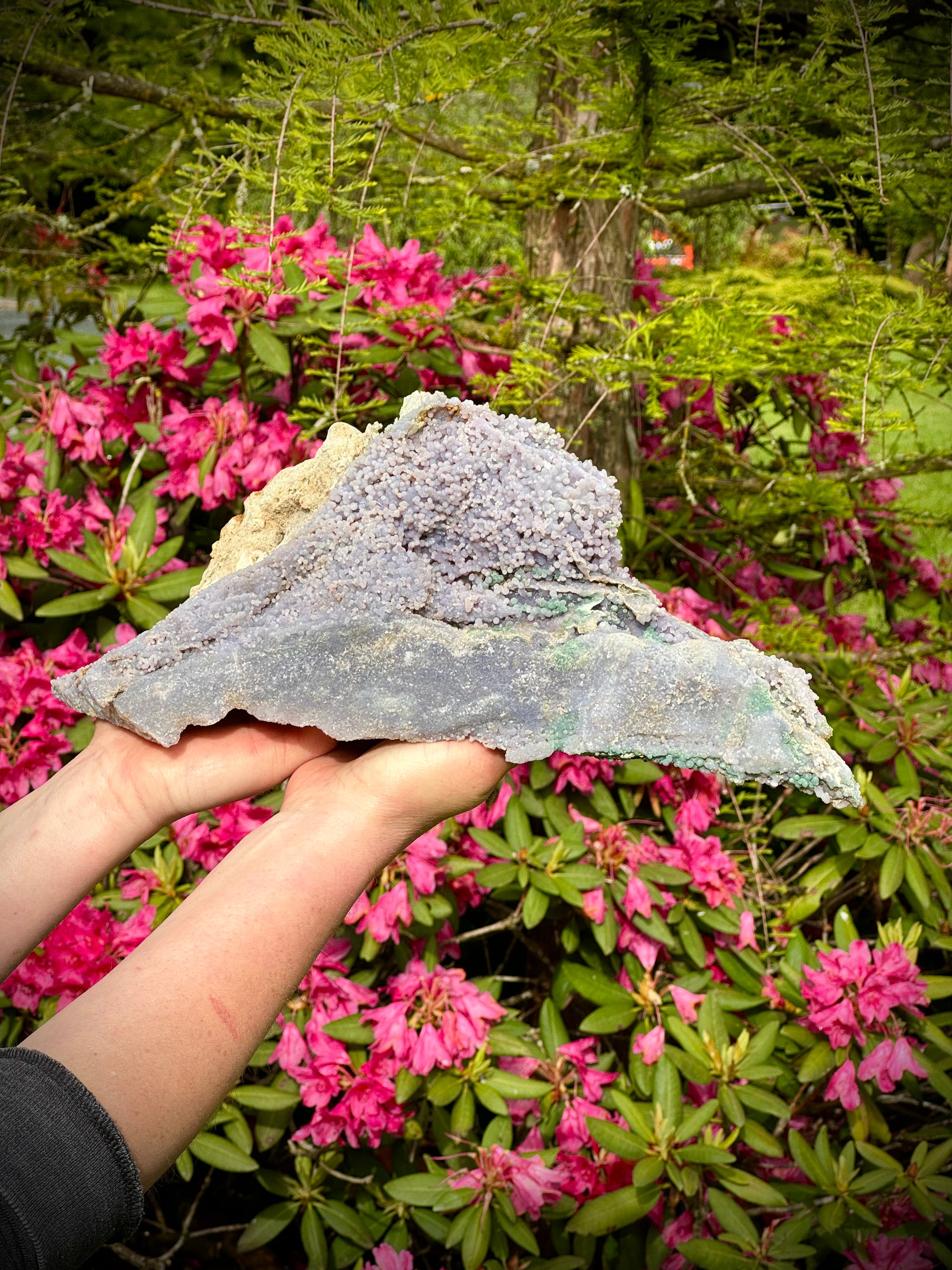 Huge Grape Agate Specimen 4070 Grams, Good Quality, Authentic, Unique Gemstone, Collector's Piece, Healing Crystal