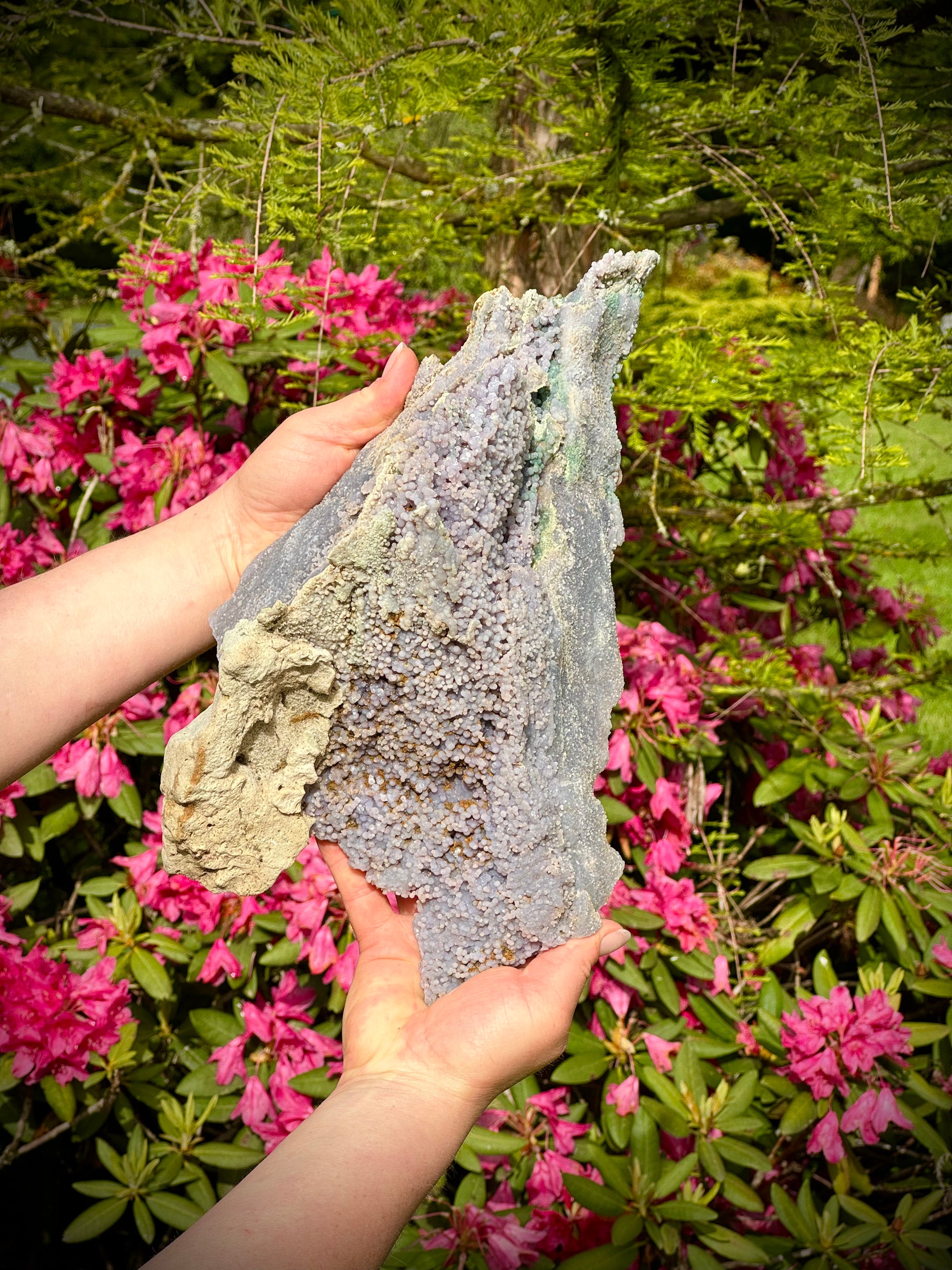 Huge Grape Agate Specimen 4070 Grams, Good Quality, Authentic, Unique Gemstone, Collector's Piece, Healing Crystal