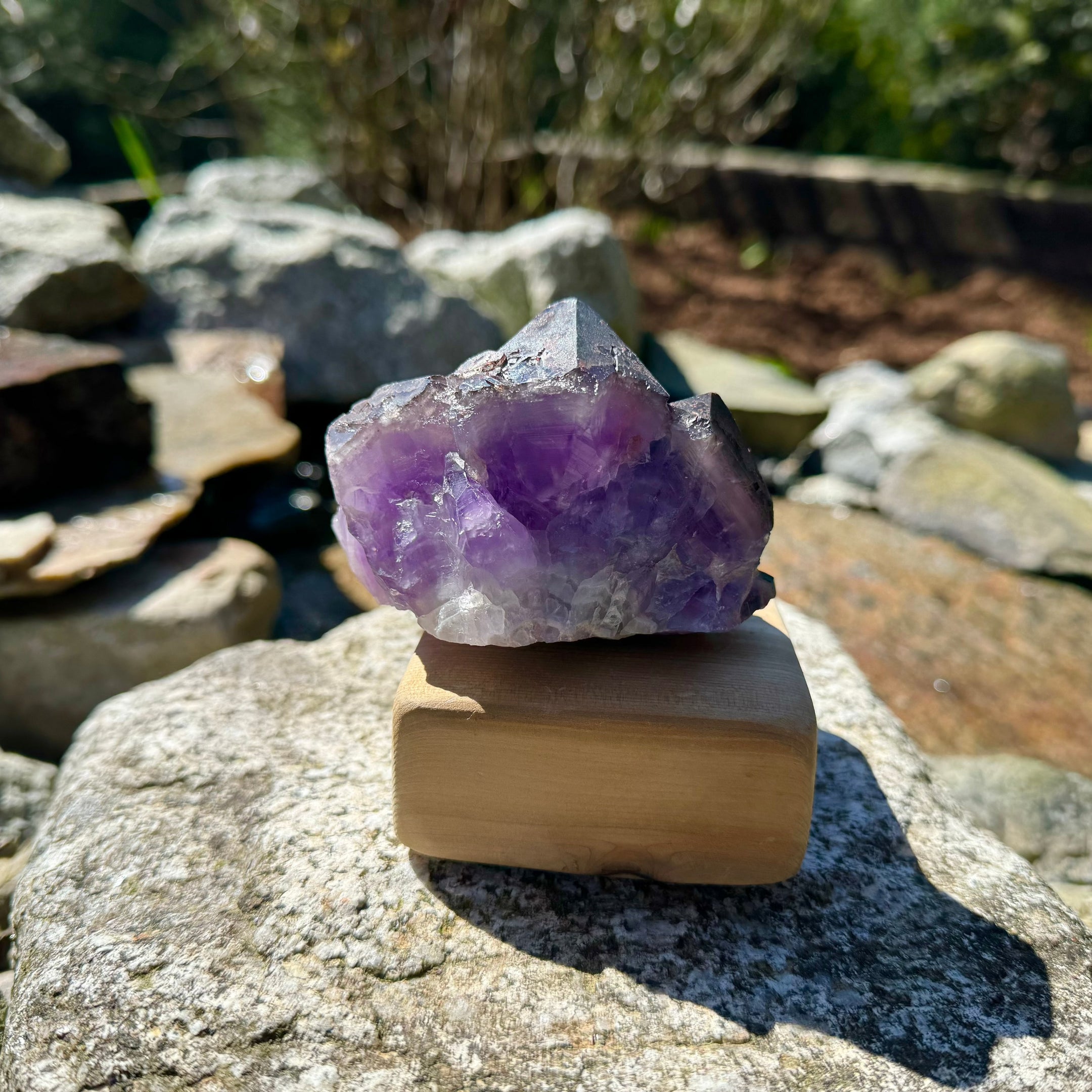 Natural Auralite 23 Volcanic Ash Point 443g, Freestanding, Statement Piece, Authentic, Beautiful, Rare Gemstone, Healing Crystal - The Celestial Boutique