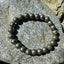 Natural Pyrite Bracelet 8mm Beads, Stretch Band, Handmade Gemstone Jewelry, Healing Crystal, Unisex Gift, Prosperity Bracelet