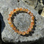 Authentic Citrine Bracelet, 8mm Beads, Stretch Band, Handmade Gemstone Jewelry, Healing Crystal, Unisex Gift, Abundance Bracelet