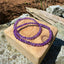 Natural Amethyst Bracelet, 4mm Beads with Stretch Band | Elegant Healing Jewelry | Handmade Stone Bracelet
