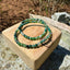 Natural Moss Agate  Bead Bracelet on Stretch Band 4mm - Elegant Healing Crystal Jewelry for Everyday Wear