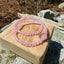 Natural Rose Quartz 4mm Bead Bracelet on Stretch Band - Elegant Healing Crystal Jewelry for Love and Harmony