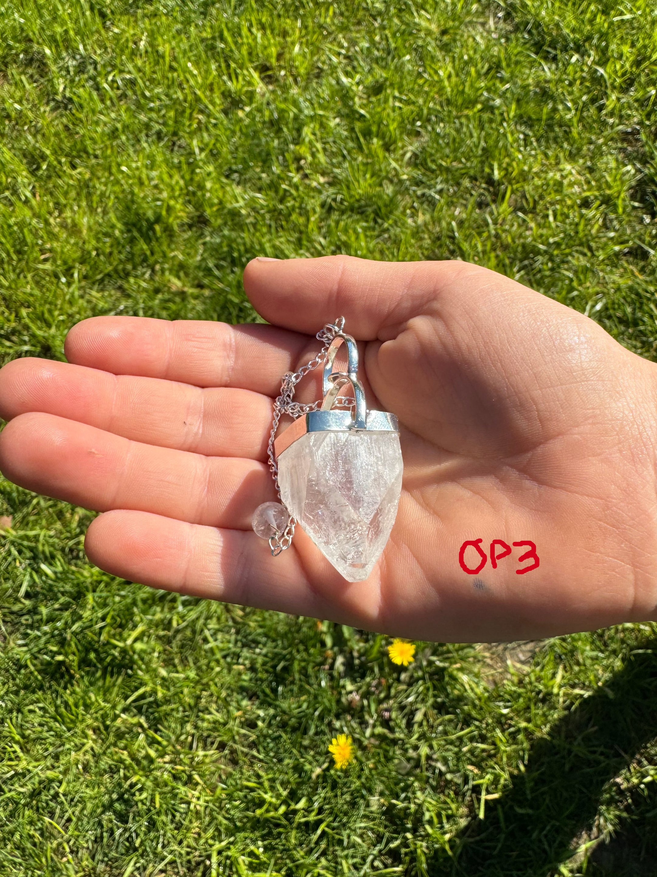 Beautiful Apophyllite Tip Pendulum on Chain - Choose from 3 Options for Energy Healing and Chakra Balancing - The Celestial Boutique