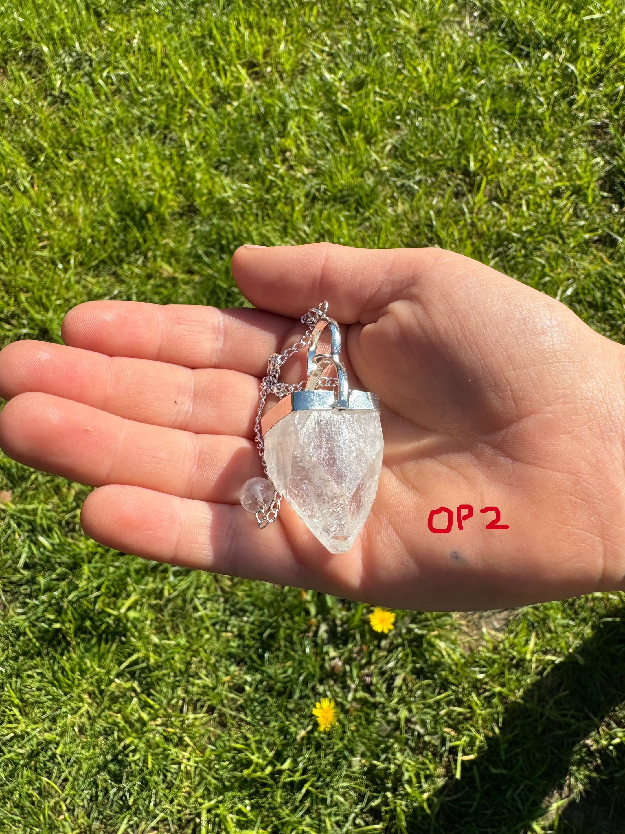 Beautiful Apophyllite Tip Pendulum on Chain - Choose from 3 Options for Energy Healing and Chakra Balancing - The Celestial Boutique