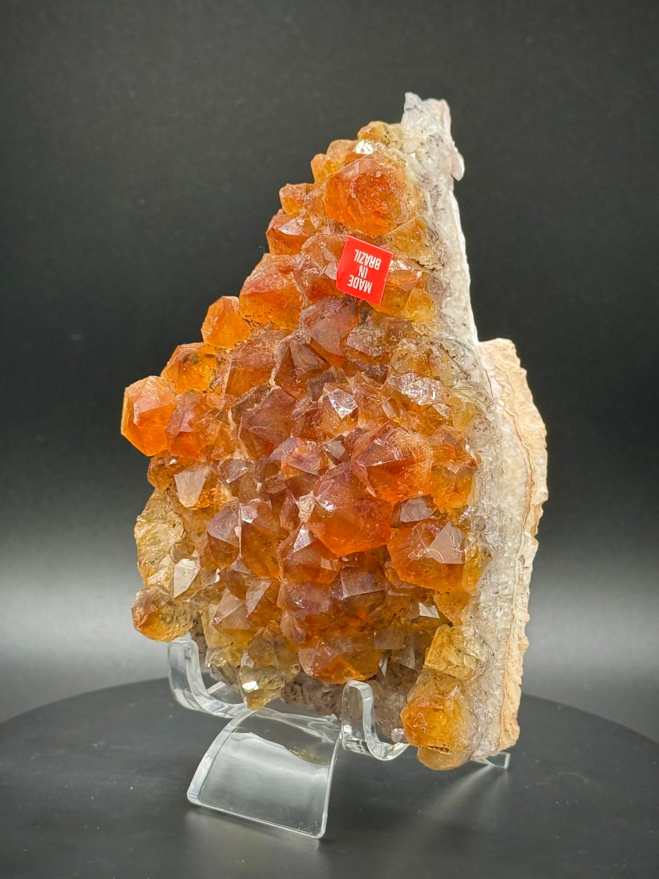 Beautiful Citrine Cluster from Brazil, 406 Grams, A+++ Super Extra Quality, Heat Treated - The Celestial Boutique