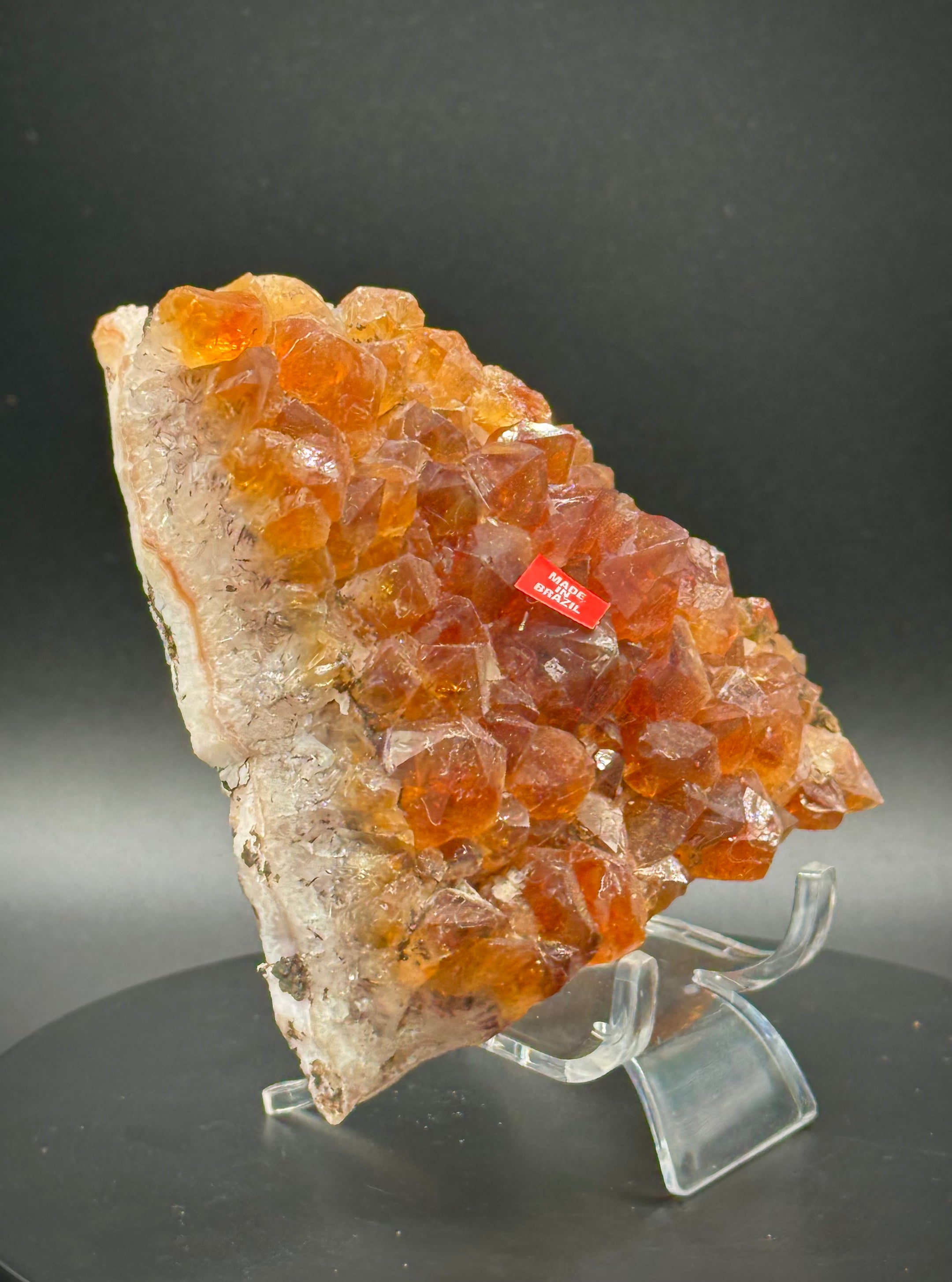 Beautiful Citrine Cluster from Brazil, 326 Grams, A+++ Super Extra Quality, Heat Treated - The Celestial Boutique