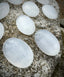 Polished Selenite Palm Stones From Brazil, Great Quality, High Vibration!