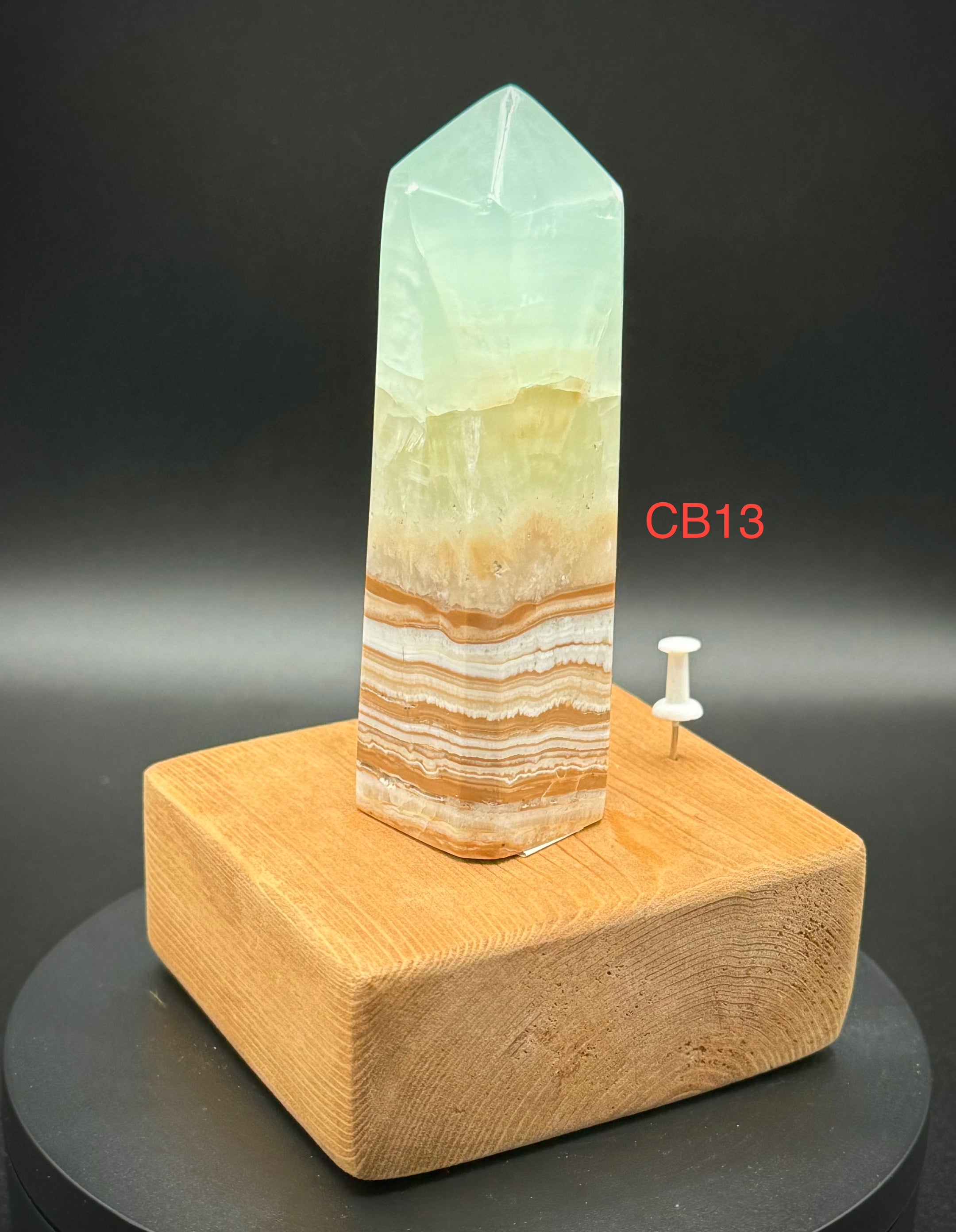 Natural Carribean Calcite Towers from Pakistan, A++ Quality, Beautiful and Authentic! 130-210 Grams - The Celestial Boutique