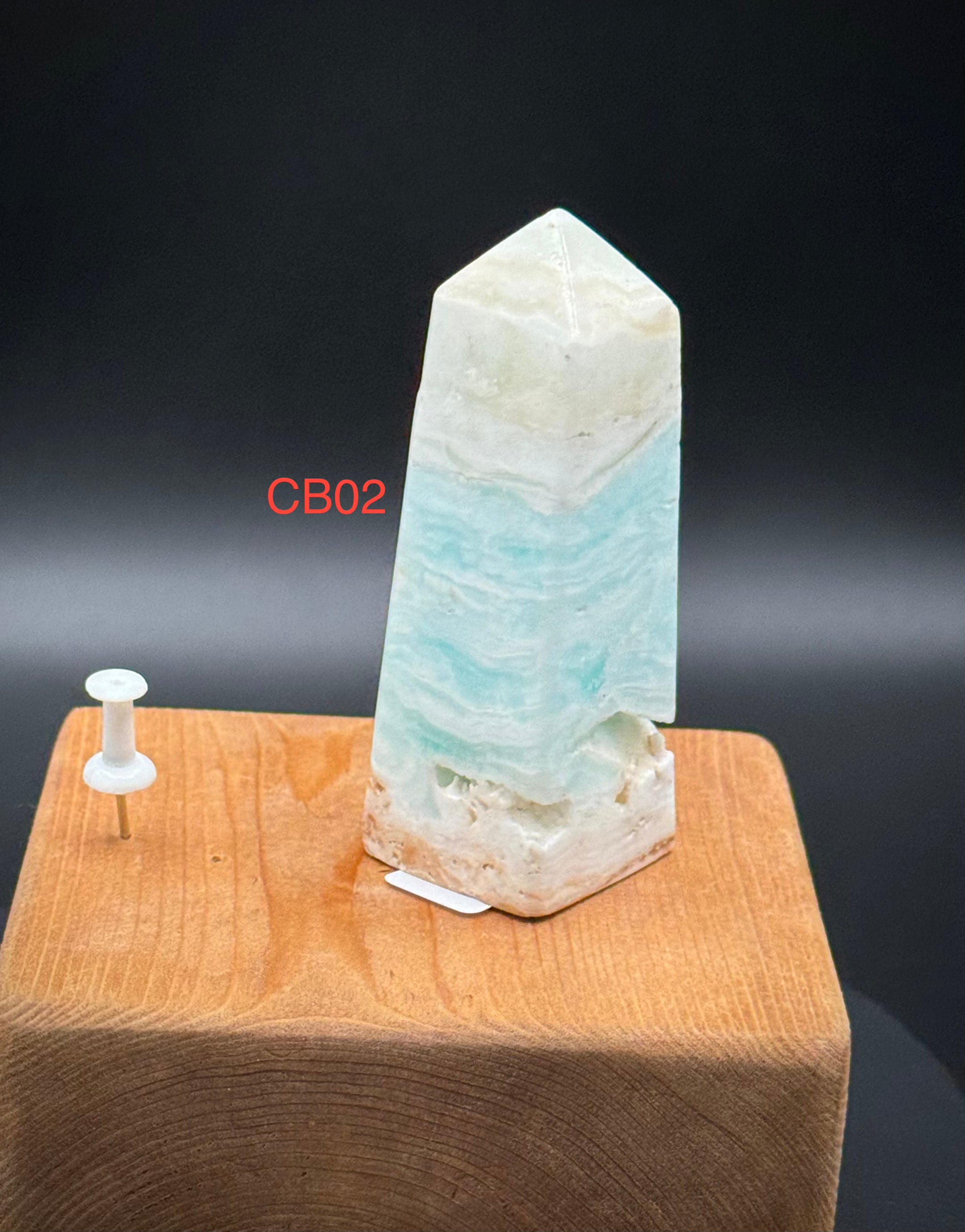 Natural Caribbean Calcite Towers from Pakistan, A++ Quality, Beautiful and Authentic! 72-143 Grams - The Celestial Boutique