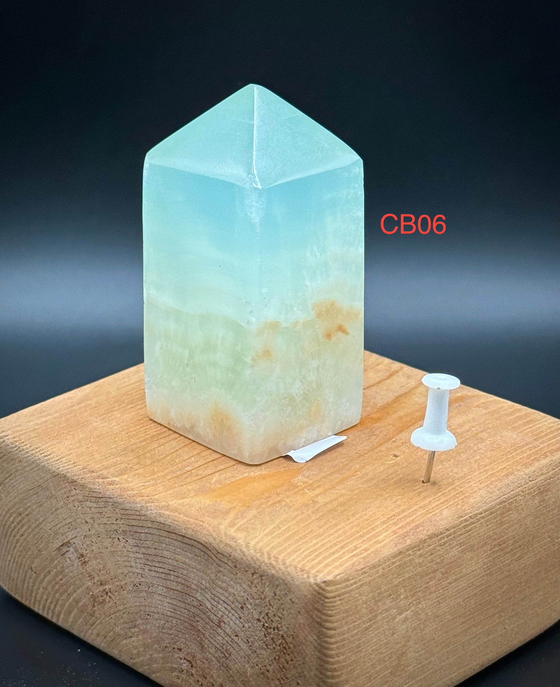 Natural Caribbean Calcite Towers from Pakistan, A++ Quality, Beautiful and Authentic! 72-143 Grams - The Celestial Boutique