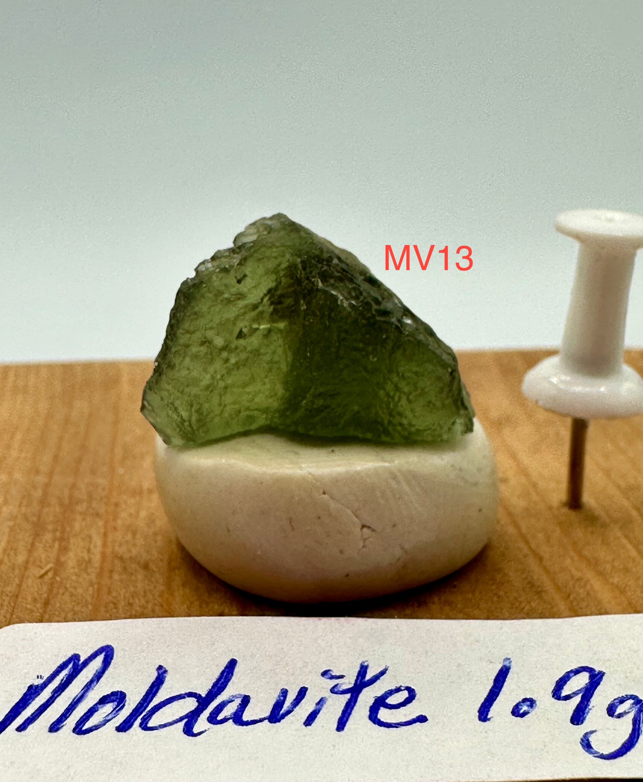 Véritable Moldavite de qualité A de la République tchèque - téktite, véritable moldavite, 1-2 grammes, Choisissez votre pièce unique aujourd'hui !