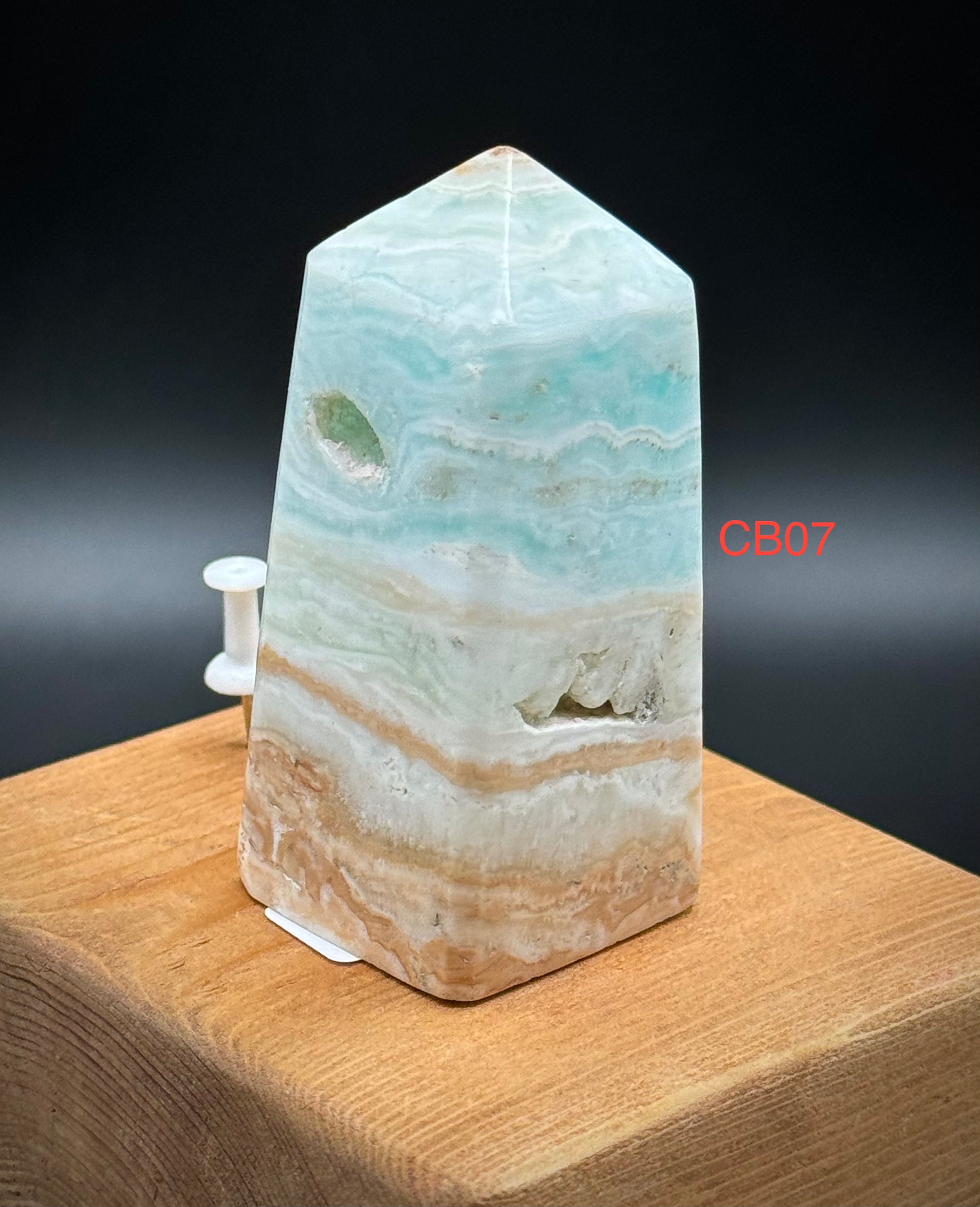 Natural Caribbean Calcite Towers from Pakistan, A++ Quality, Beautiful and Authentic! 72-143 Grams - The Celestial Boutique