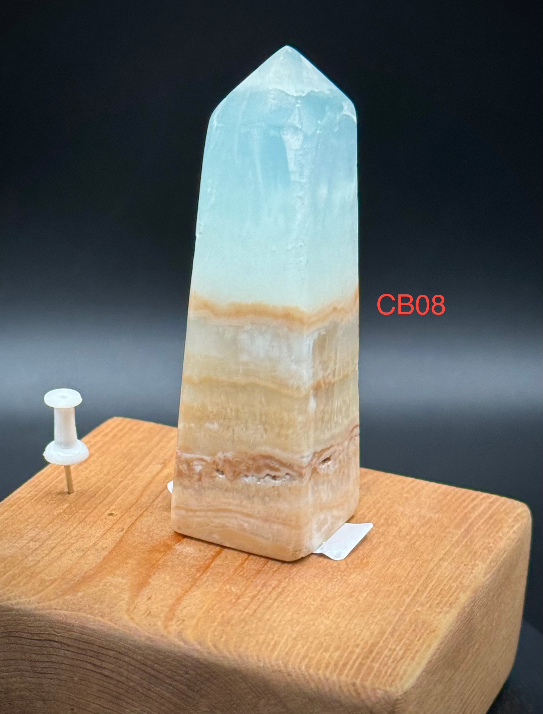 Natural Caribbean Calcite Towers from Pakistan, A++ Quality, Beautiful and Authentic! 72-143 Grams - The Celestial Boutique