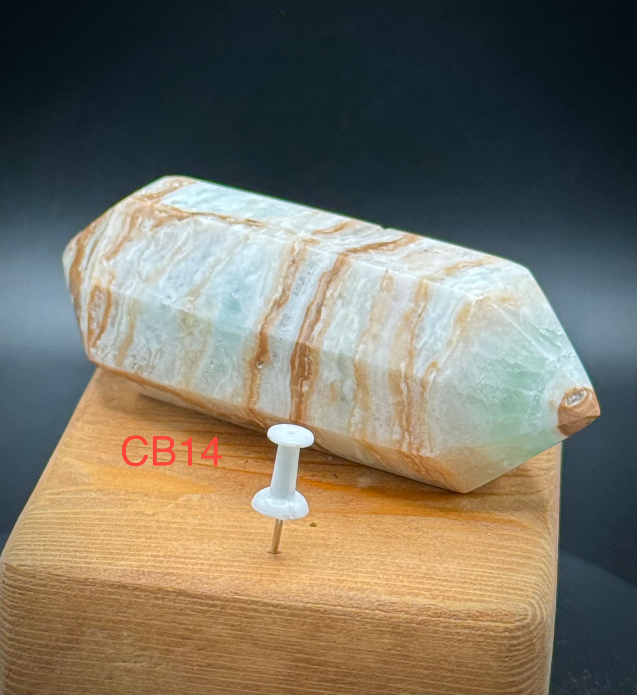 Natural Druzy Caribbean Calcite Polished Large Double Terminated Points from Pakistan, A++ Quality, Beautiful and Authentic! - The Celestial Boutique