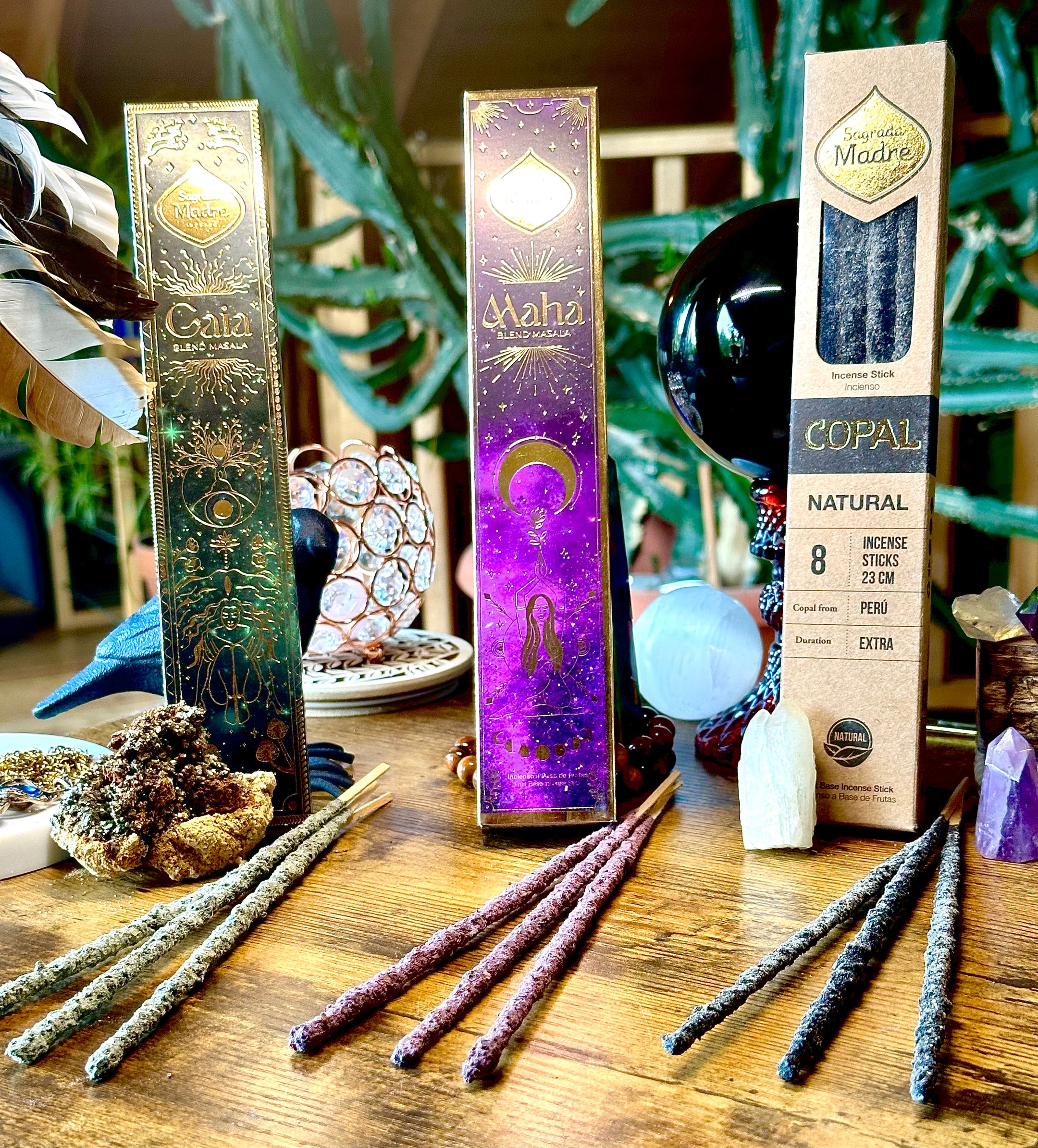 Sagrada Madre Incense - Premium Incense Sticks, Amazing Aroma, Choose from Gaia, Maha, or Copal - The Celestial Boutique