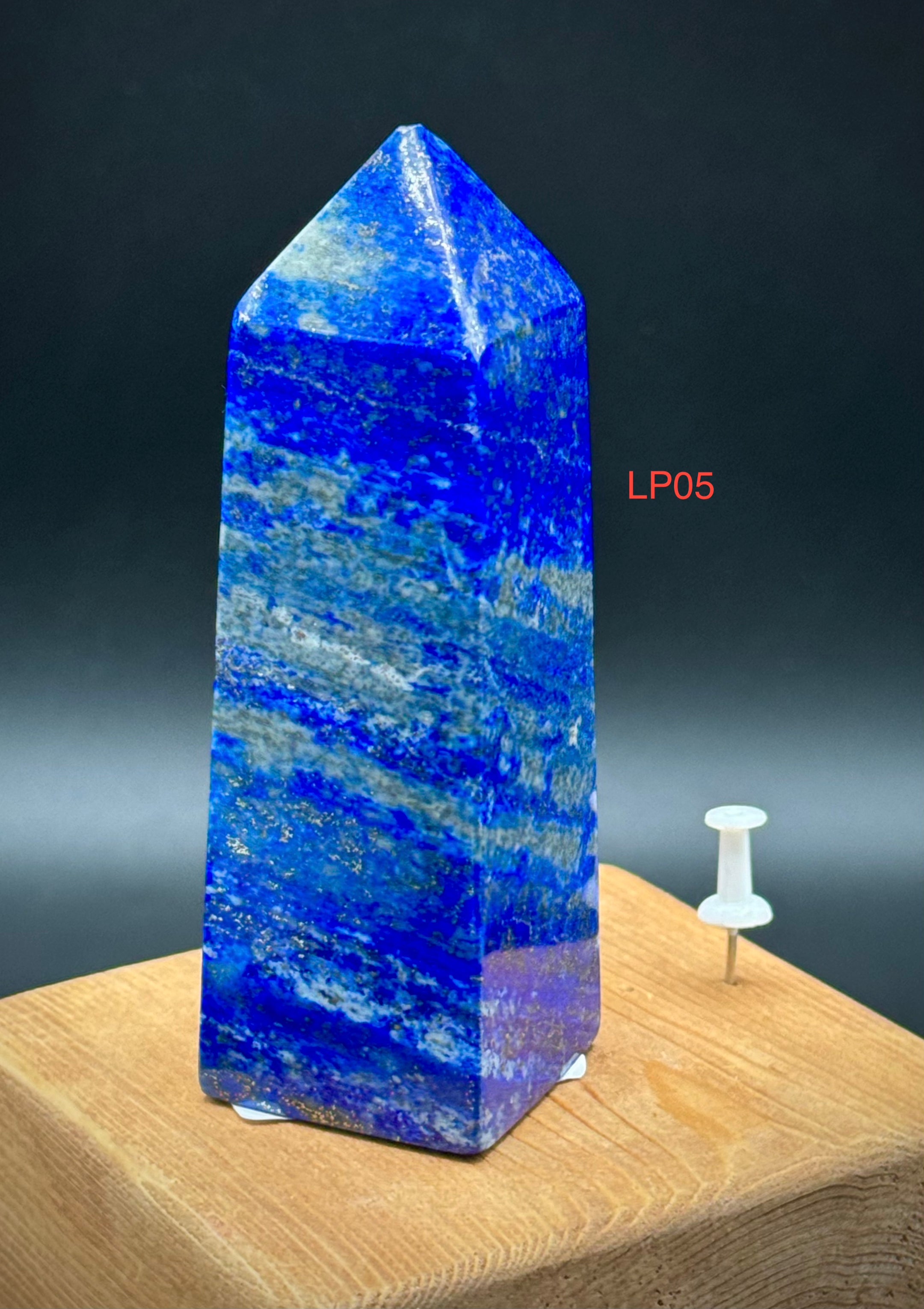 Natural Lapis Lazuli Towers with Pyrite Inclusions, Beautiful and Authentic, A++ Quality Gemstone Decor - The Celestial Boutique