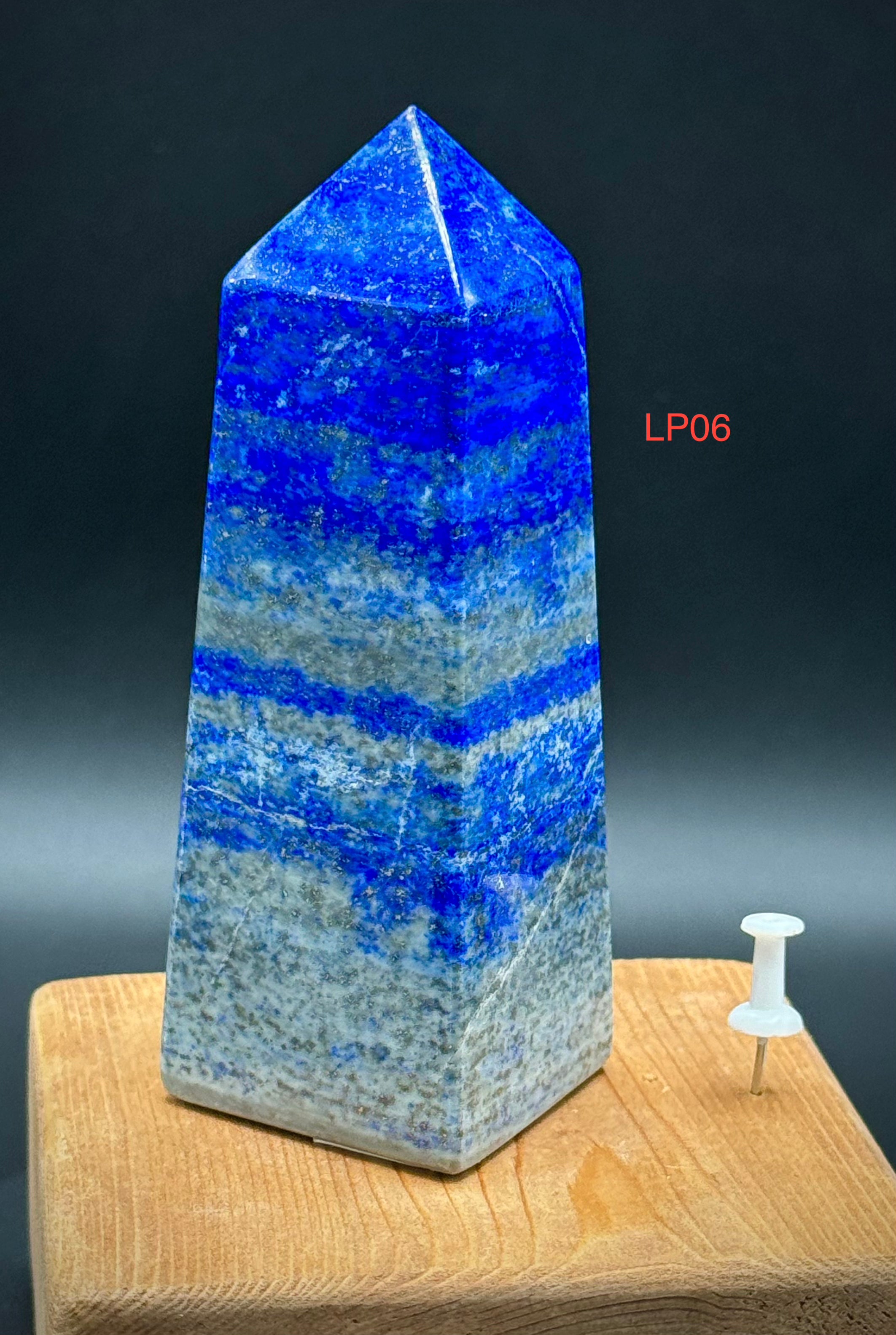 Natural Lapis Lazuli Towers with Pyrite Inclusions, Beautiful and Authentic, A++ Quality Gemstone Decor - The Celestial Boutique