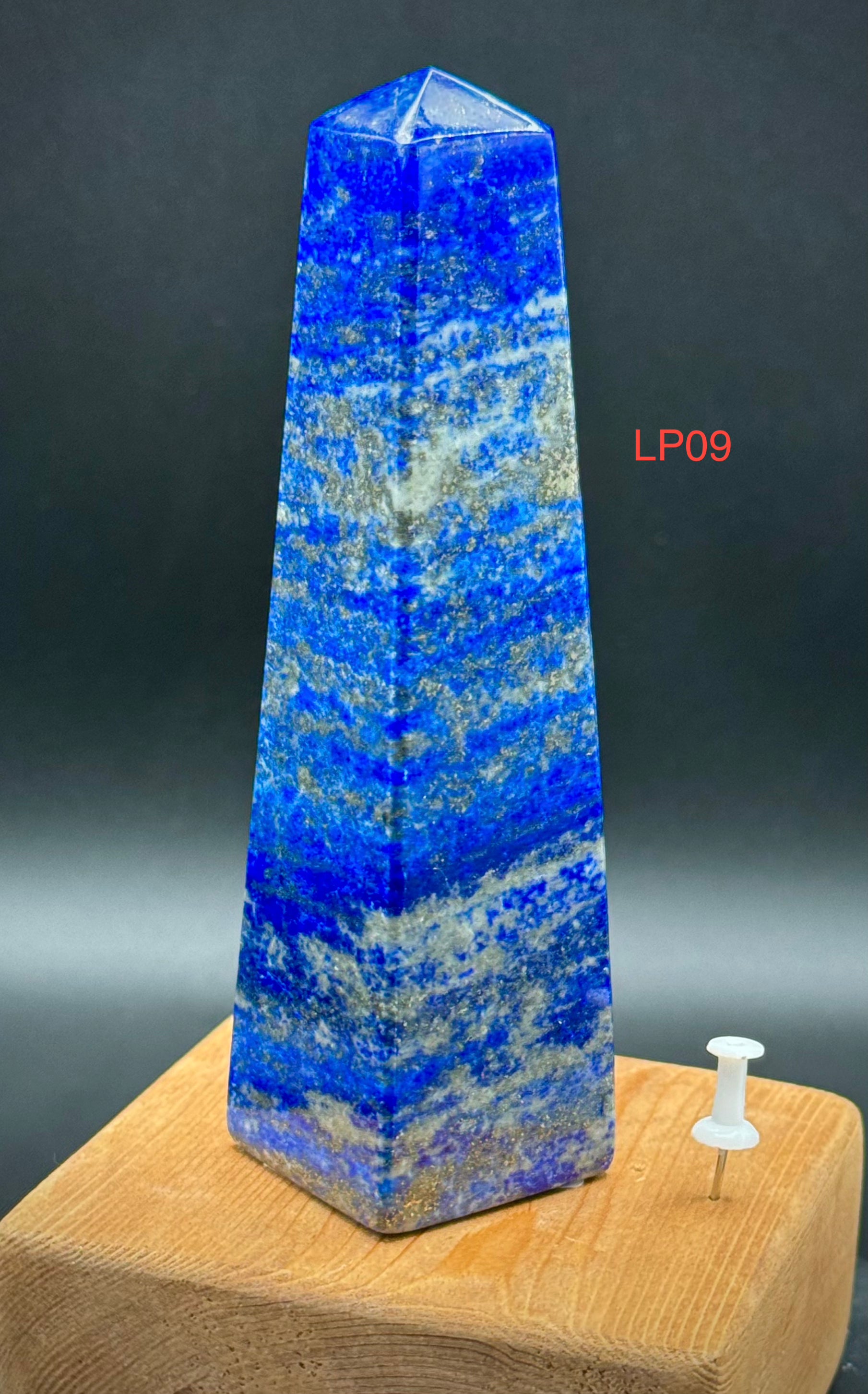 Natural Lapis Lazuli Towers with Pyrite Inclusions, Beautiful and Authentic, A++ Quality Gemstone Decor - The Celestial Boutique