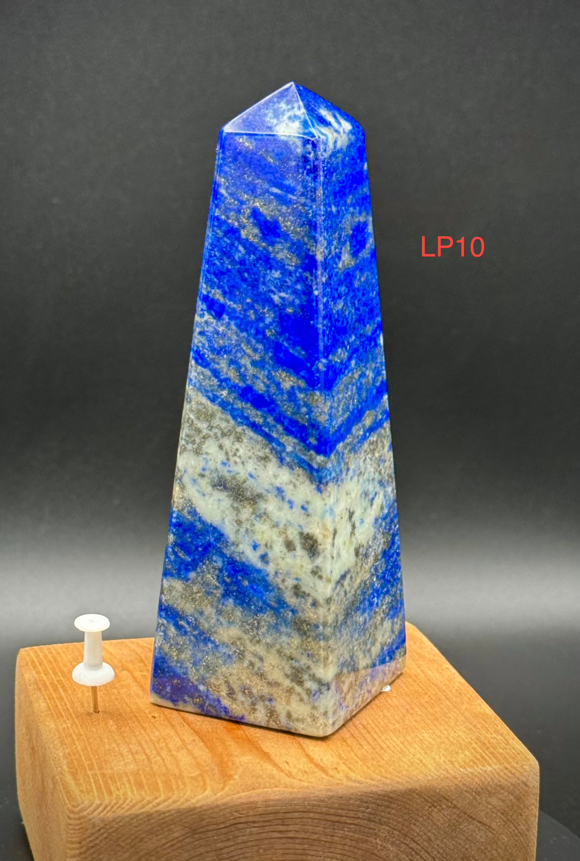 Natural Lapis Lazuli Towers with Pyrite Inclusions, Beautiful and Authentic, A++ Quality Gemstone Decor - The Celestial Boutique