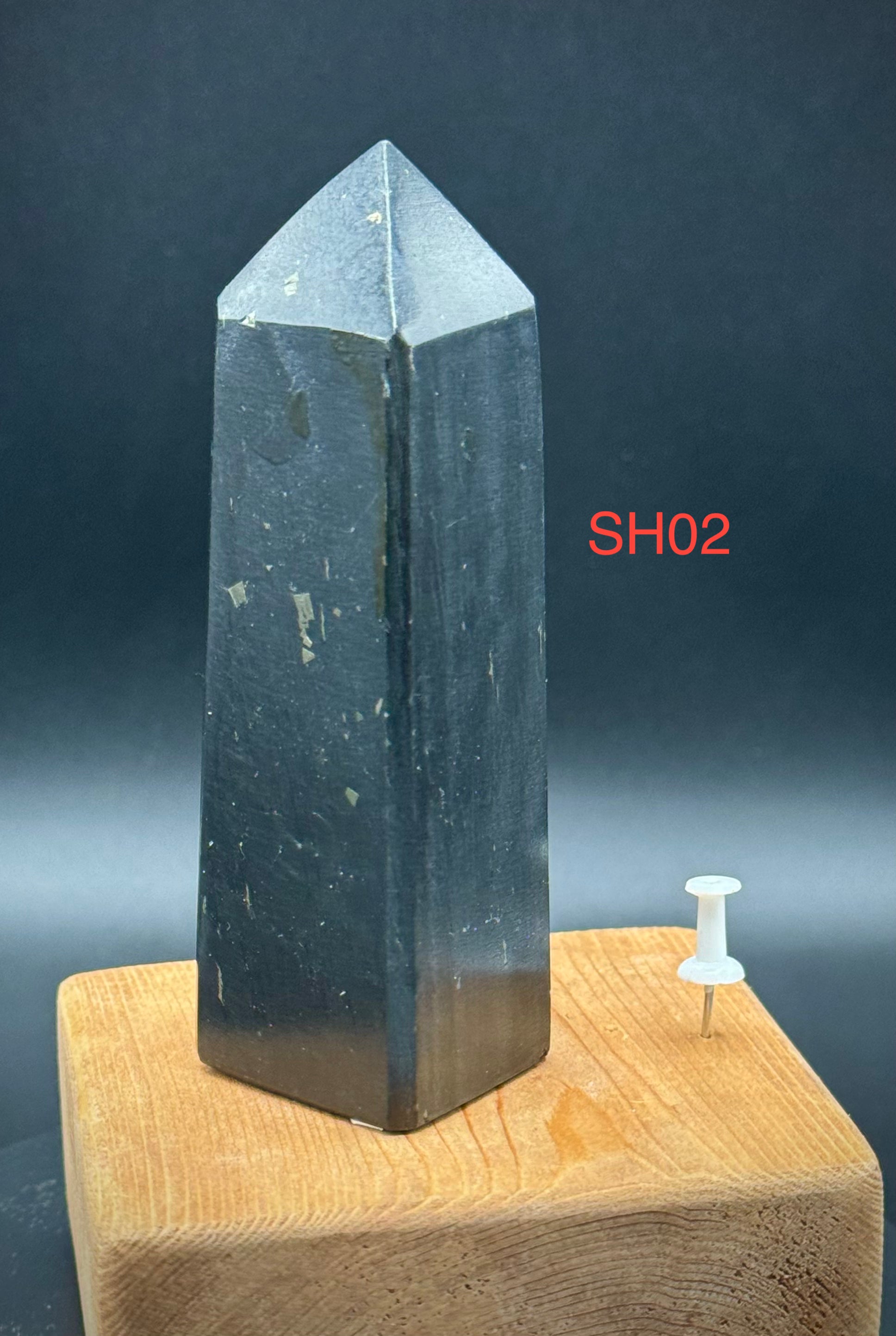 Natural Shungite Towers, Beautiful and Authentic, EMF Shield A+ Quality - The Celestial Boutique