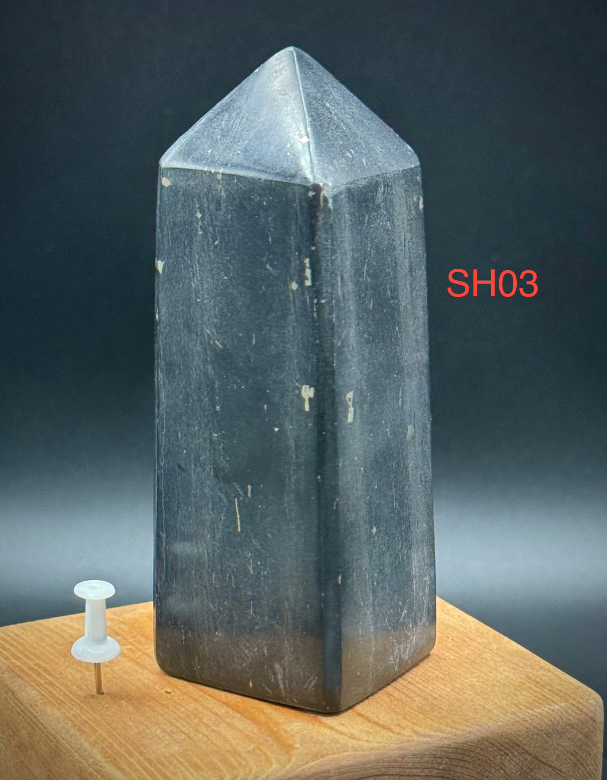 Natural Shungite Towers, Beautiful and Authentic, EMF Shield A+ Quality - The Celestial Boutique