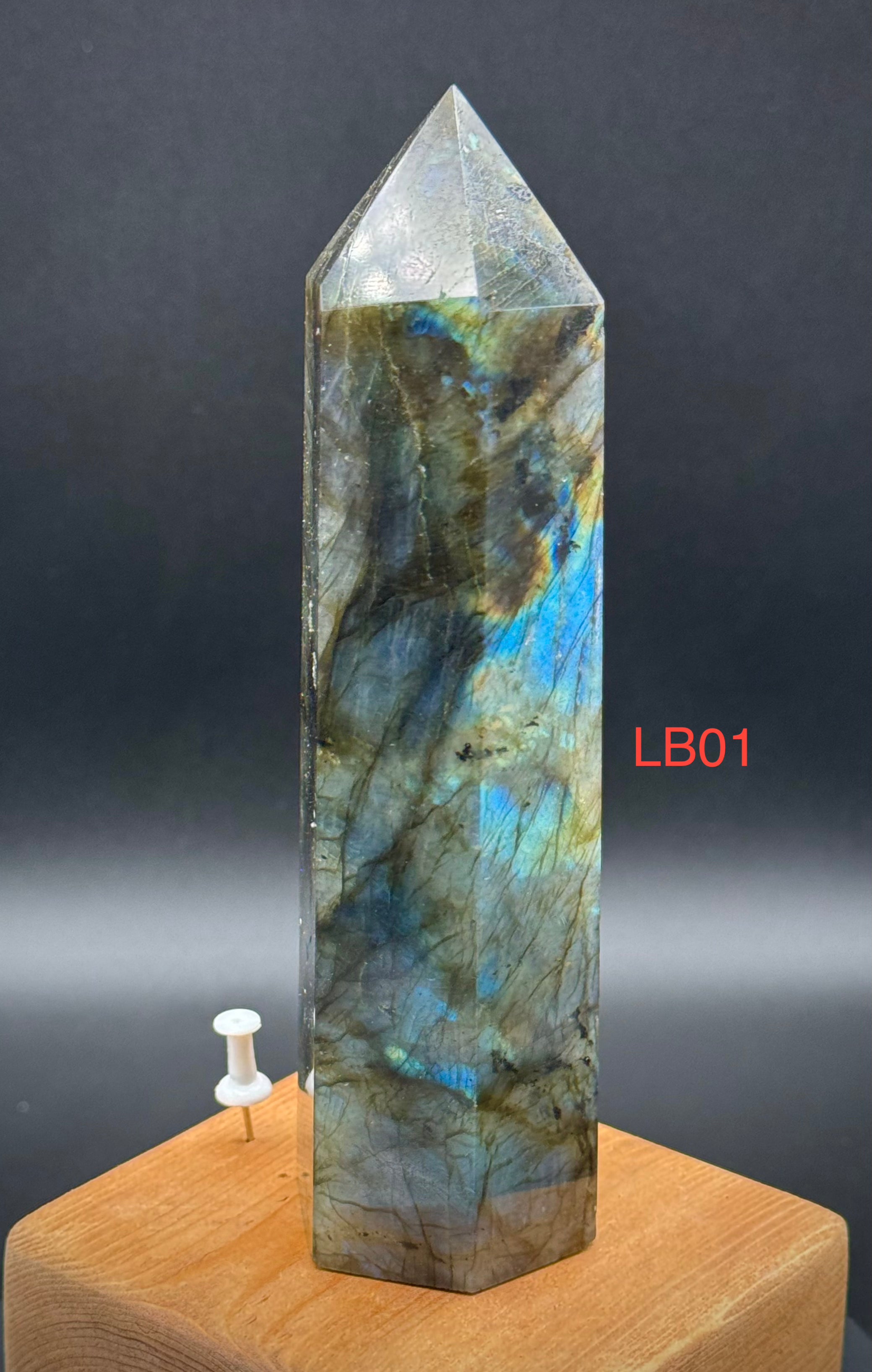 Labradorite Towers from Madagascar, Super Flashy, A++ Quality, Beautiful and Rare, Medium Size, 2 to Choose From - The Celestial Boutique