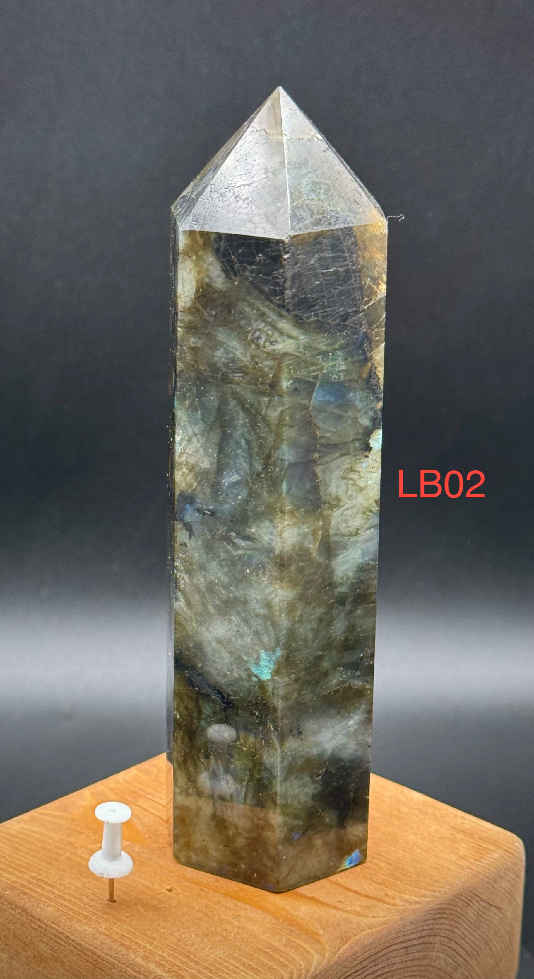 Labradorite Towers from Madagascar, Super Flashy, A++ Quality, Beautiful and Rare, Medium Size, 2 to Choose From - The Celestial Boutique