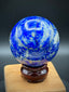 Natural Lapis Lazuli Sphere from Pakistan with Pyrite Inclusions, Beautiful and Authentic, A+++ Quality - The Celestial Boutique