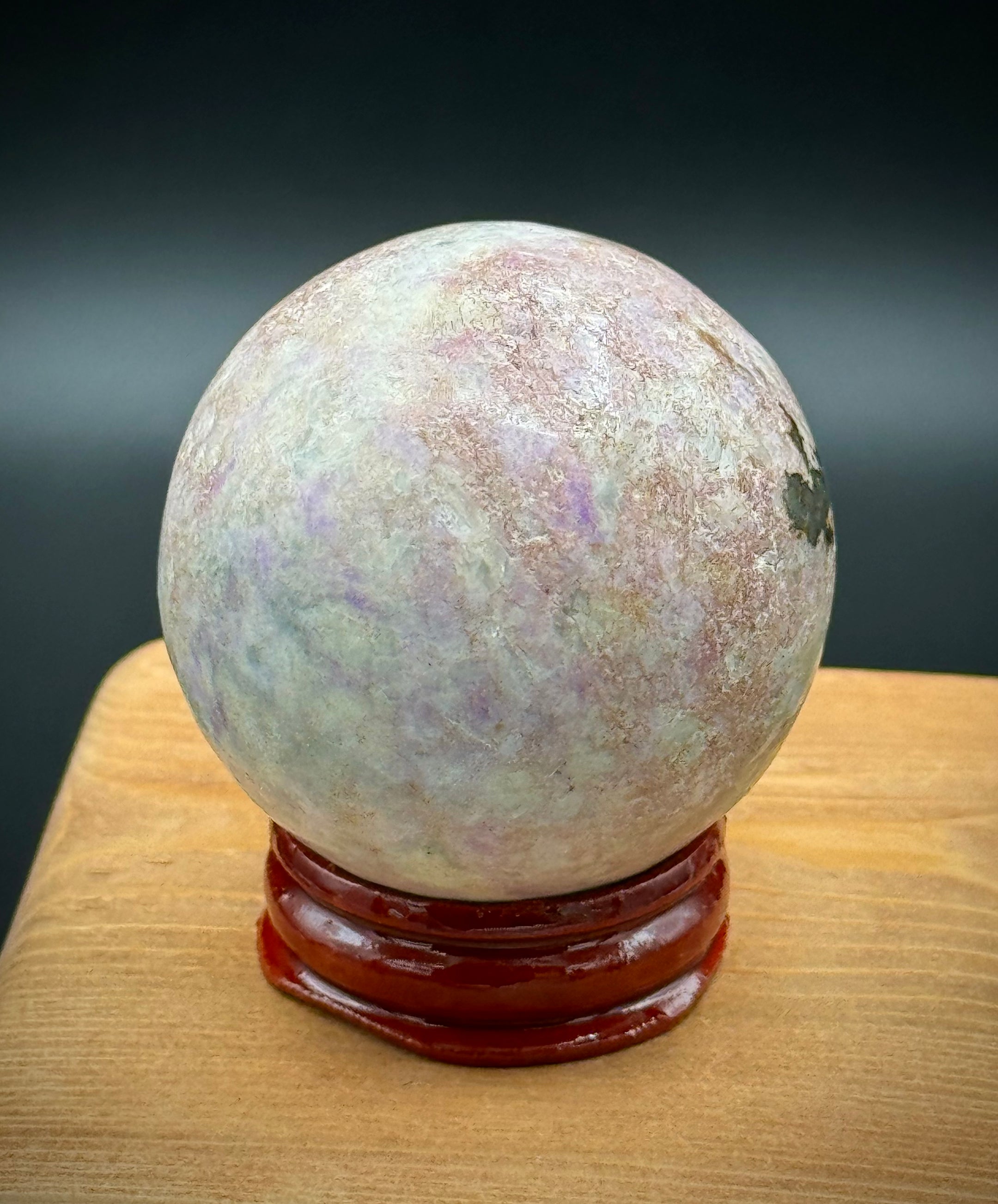 Natural UV Reactive Hackmanite Sphere from Afghanistan 45MM, Beautiful and Authentic, A++ Quality - The Celestial Boutique