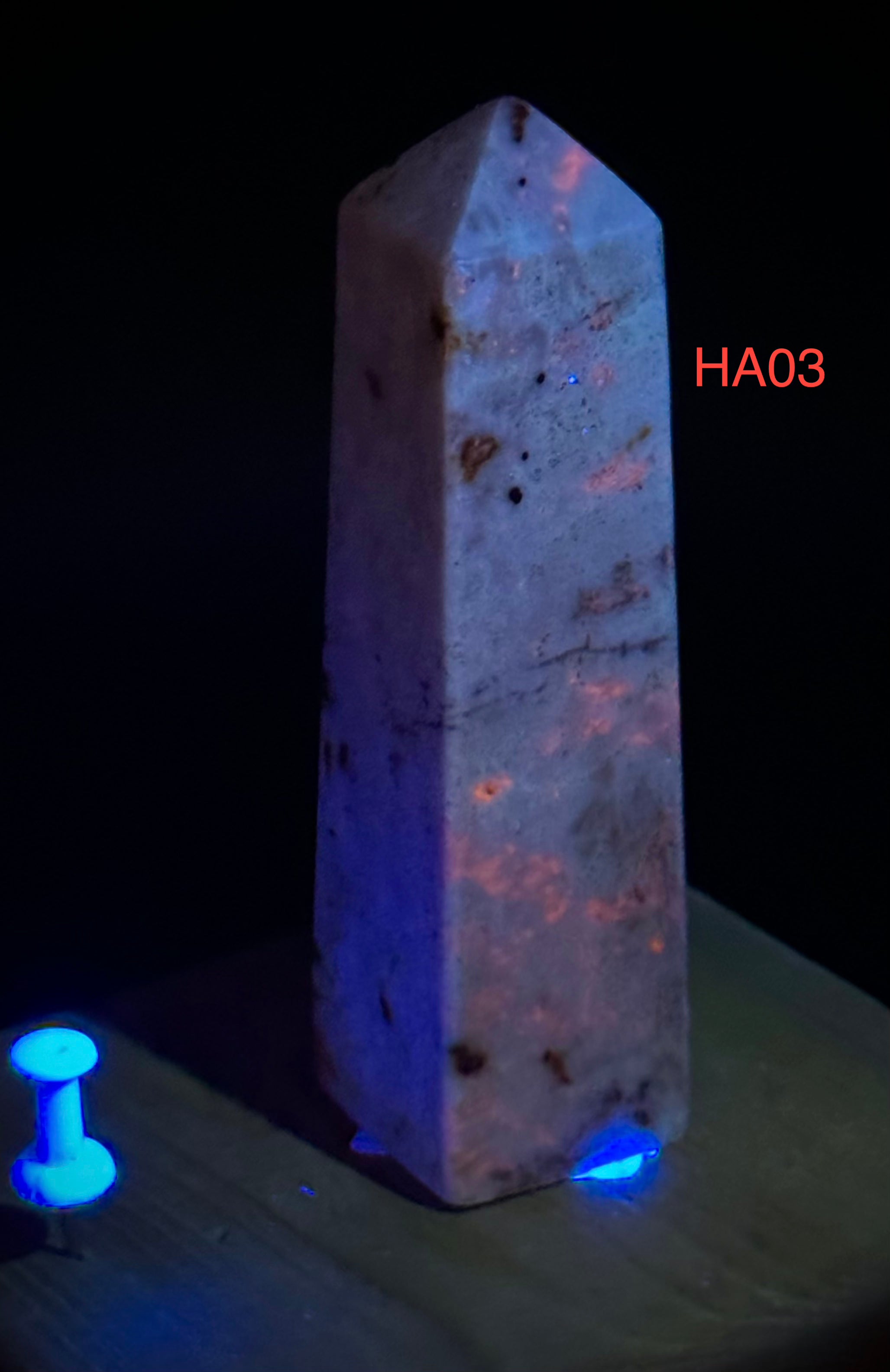 Natural UV Reactive Hackmanite Towers from Afghanistan, Beautiful and Authentic Gemstone Decor - The Celestial Boutique