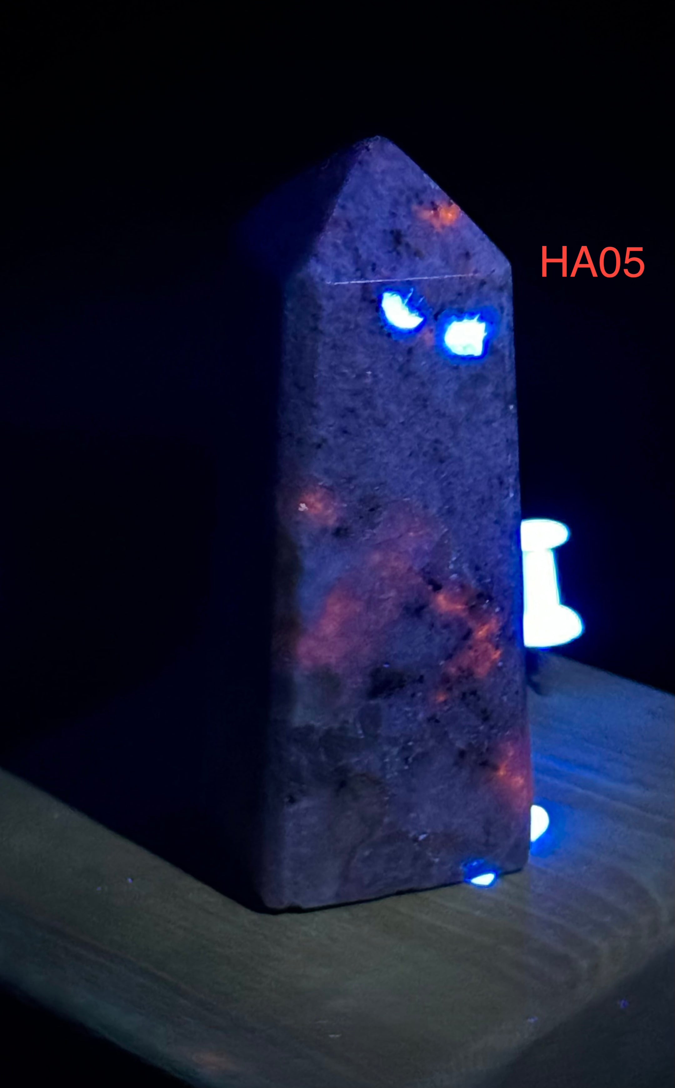 Natural UV Reactive Hackmanite Towers from Afghanistan, Beautiful and Authentic Gemstone Decor - The Celestial Boutique