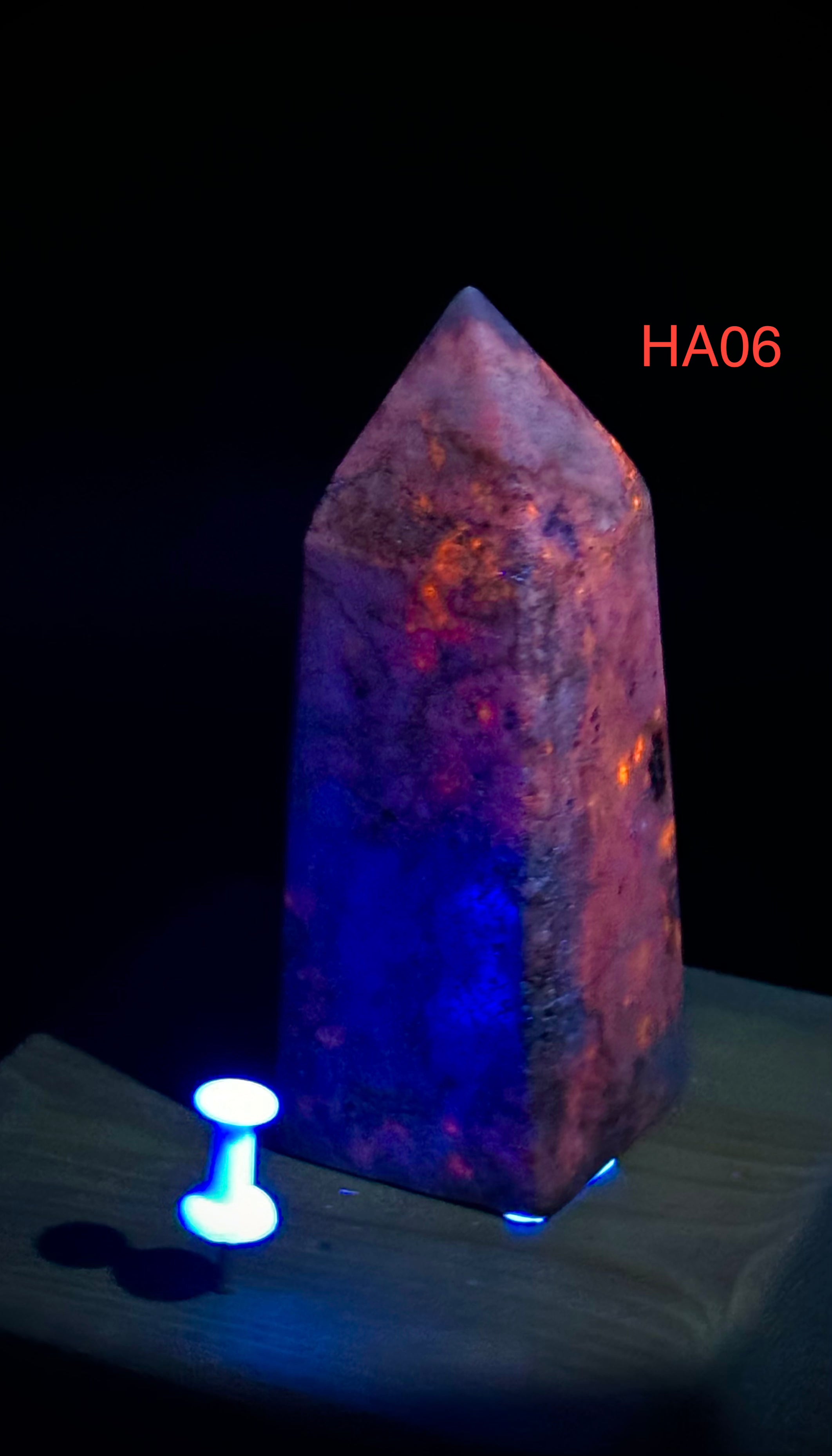 Natural UV Reactive Hackmanite Towers from Afghanistan, Beautiful and Authentic Gemstone Decor - The Celestial Boutique